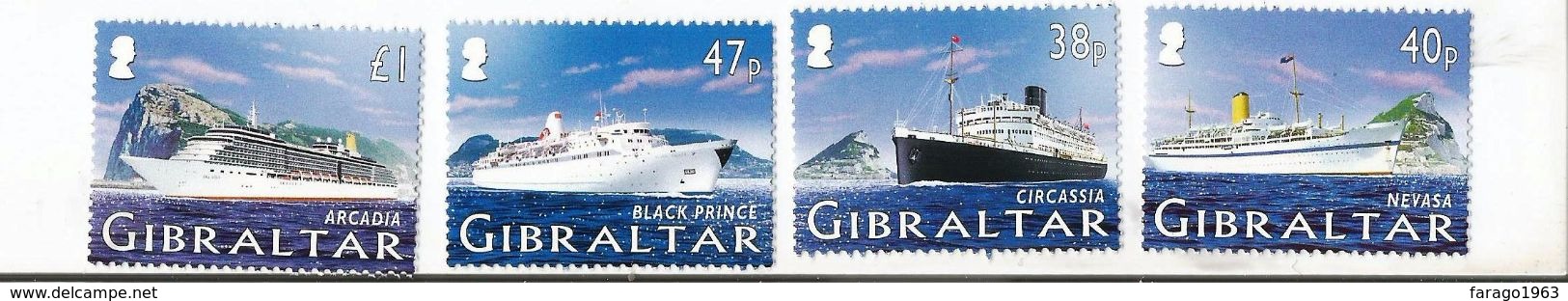 2005 Gibraltar Cruise Ships Complete Set Of 4  MNH - Gibraltar