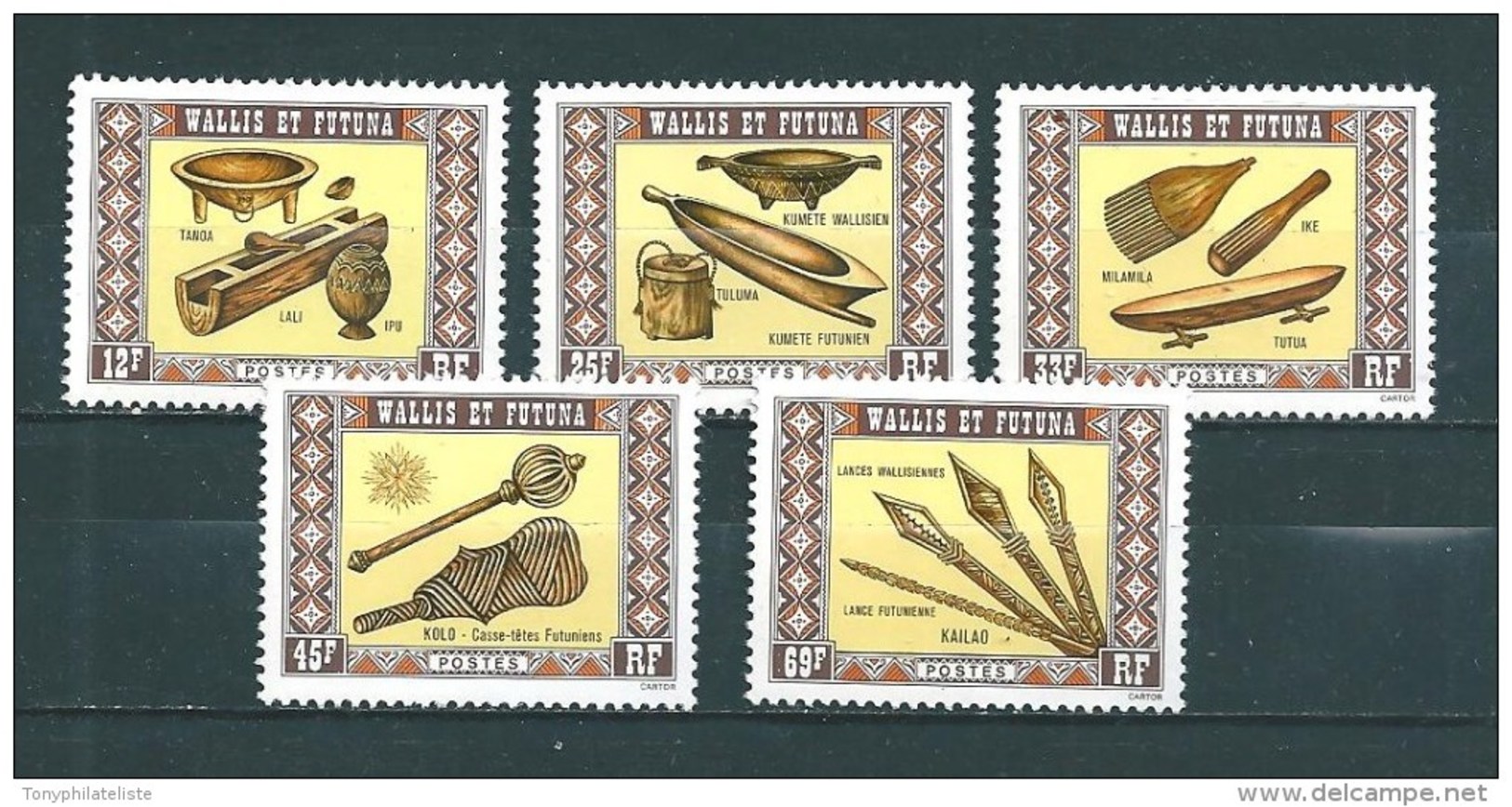 Timbres  De Wallis Et Futuna De 1977  N°198 A 202  Neuf ** - Nuevos