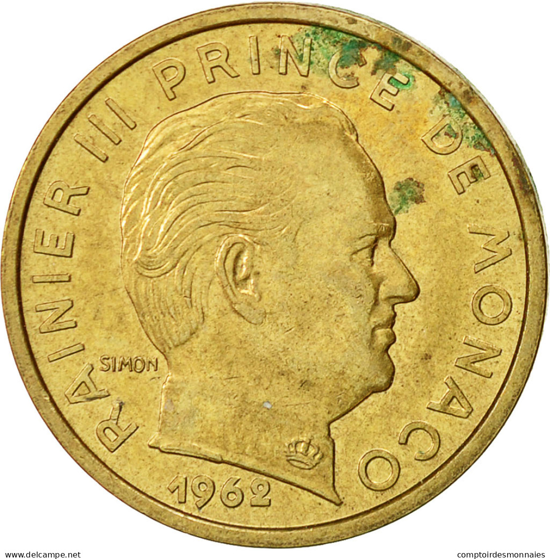 Monnaie, Monaco, Rainier III, 10 Centimes, 1962, TTB+, Aluminum-Bronze, KM:142 - 1960-2001 Nieuwe Frank