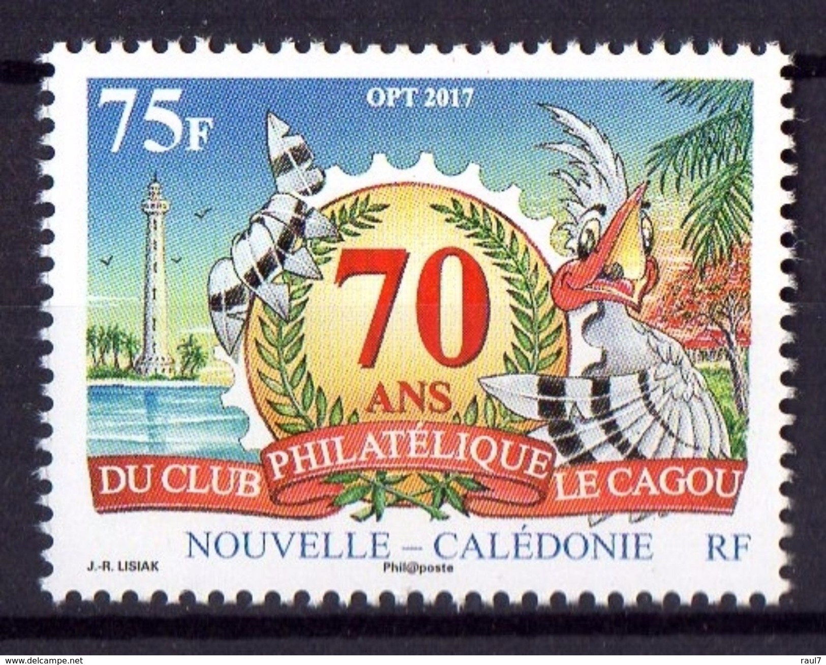 Nouvelle-Calédonie 2017 - 70 Ans Du Club Philatélique Le Cagou - 1 Val Neuf // Mnh - Unused Stamps