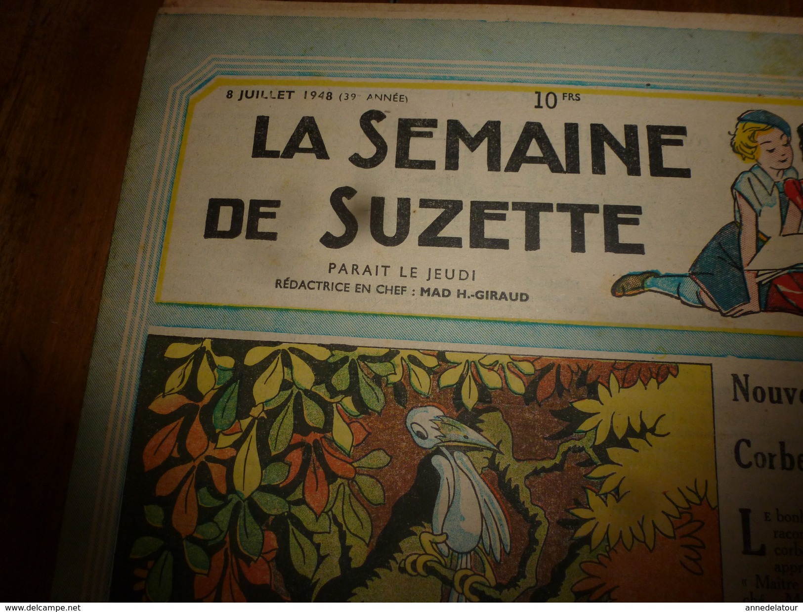 1948 LSDS  :Quincampoix, Marchand De Perles; Autre Histoire Du CORBEAU ET DU RENARD ; Etc - La Semaine De Suzette