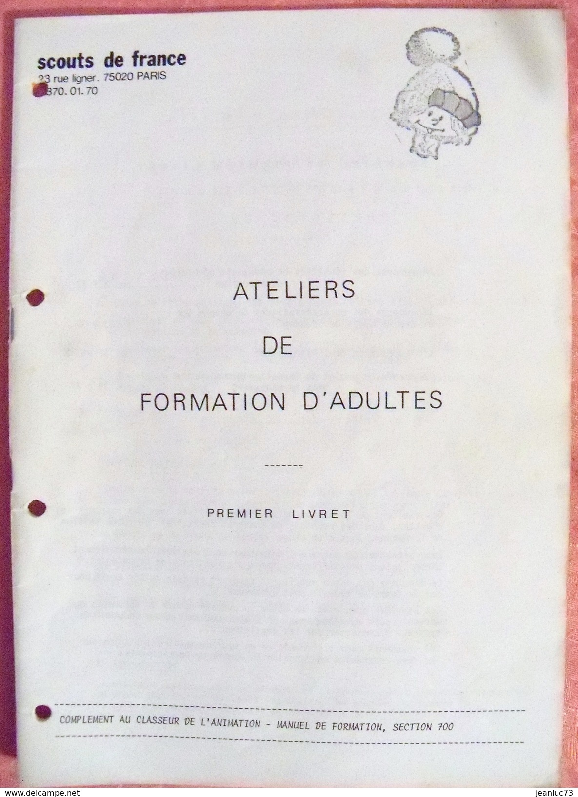 SCOUTISME - Lot De Divers Documents De Formation Scouts De France - Scoutisme