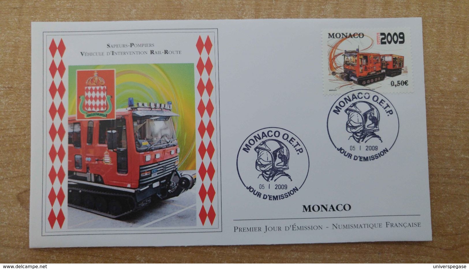 FDC N°2658 - Centenaire Du Corps Des Sapeurs Pompiers De Monaco - FDC