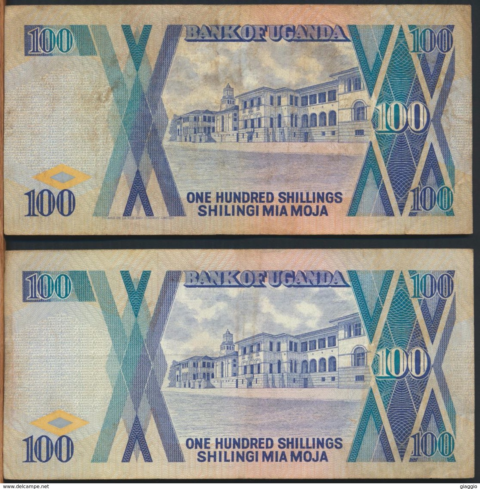 °°° UGANDA - 100 SHILLINGS 1987/1988 °°° - Uganda