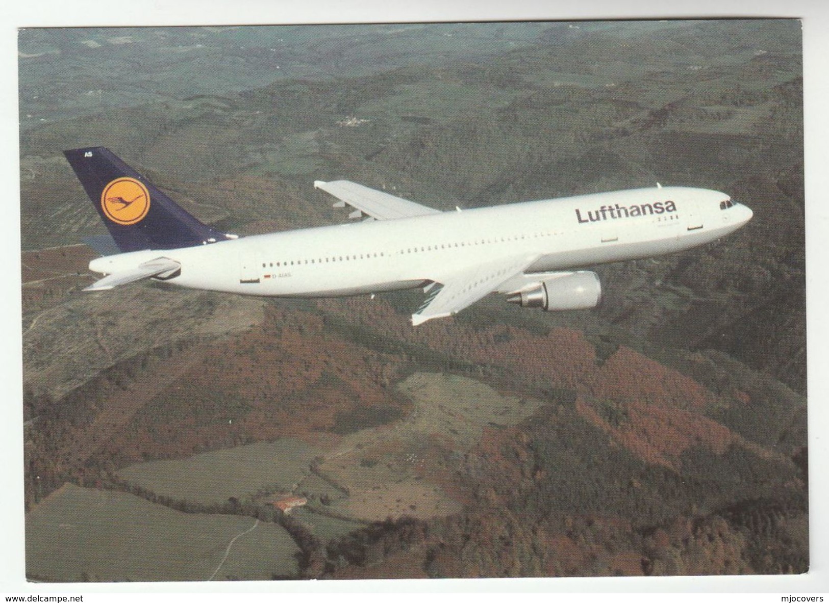 LUFTHANSA AIRBUS A300 600 Aircraft Postcard Germany Aviation, Flight - 1946-....: Modern Era