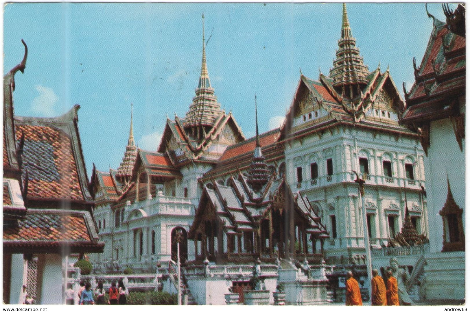 TAILANDIA - THAILAND - THAILANDE - 1977 - Air Mail - 3 + 2 - The Grand Palace - Bangkok - Viaggiata Da Bangkok Per Roma, - Tailandia