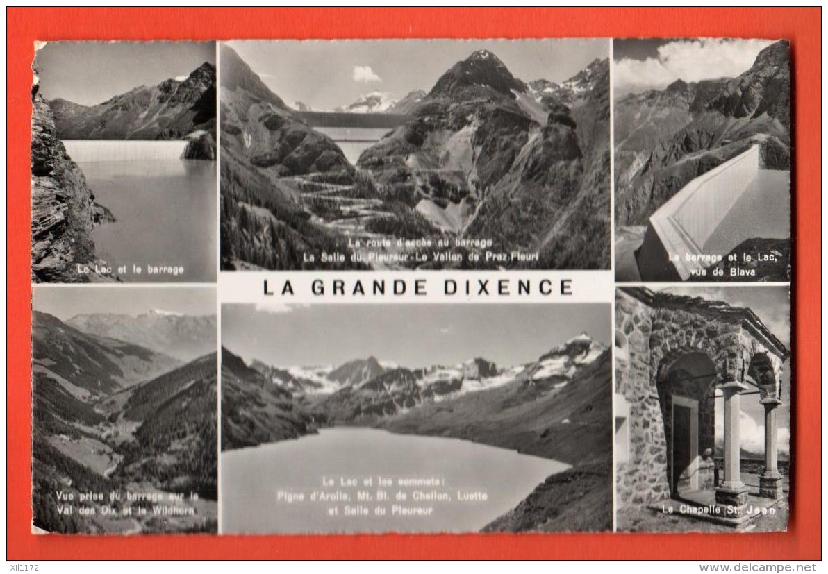 EVE-30  Multivues La Grande Dixence Hérens. Cachet Hérémence. Artag 4798 - Hérémence