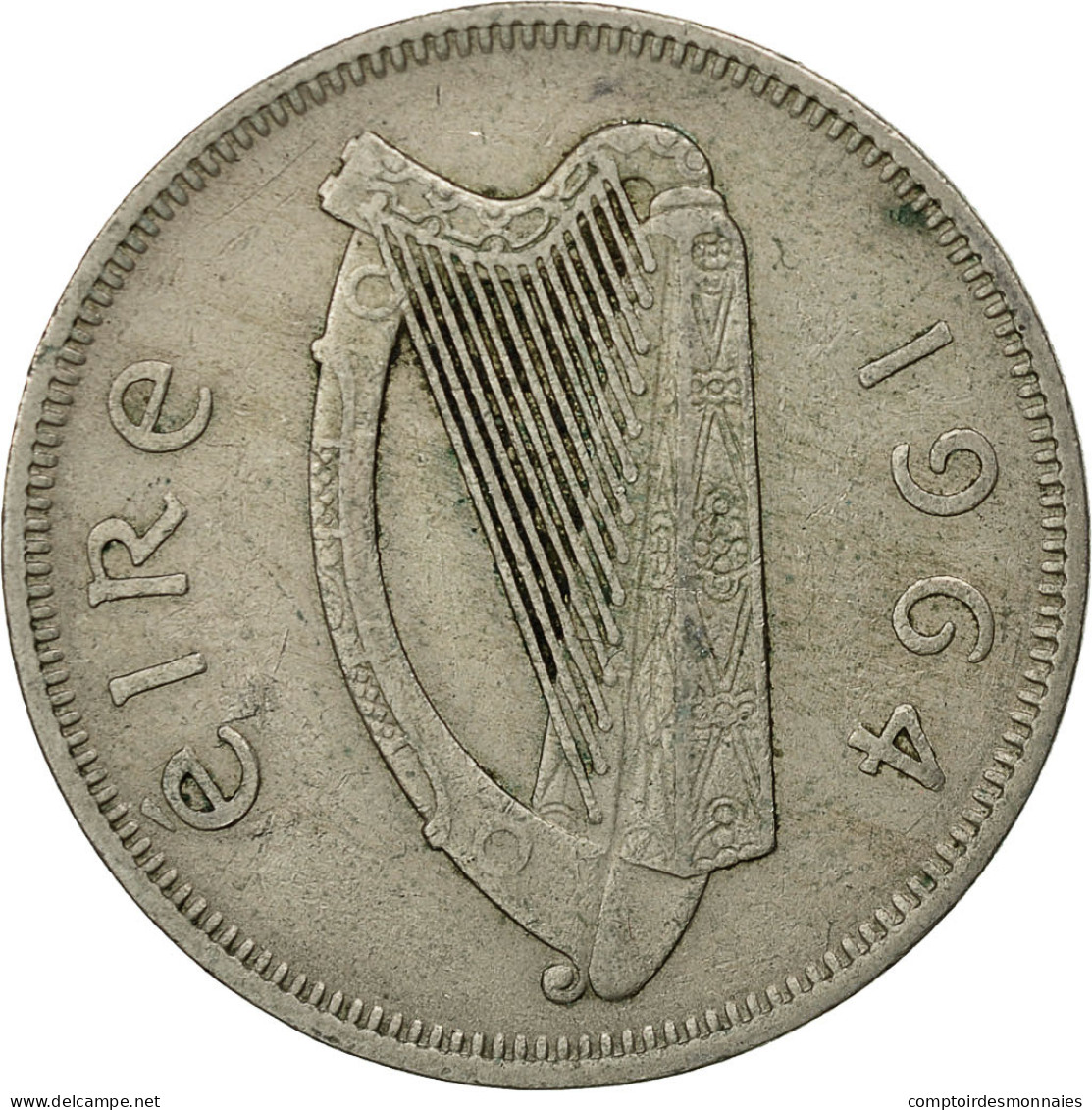 Monnaie, IRELAND REPUBLIC, Florin, 1964, TTB, Copper-nickel, KM:15a - Irlande