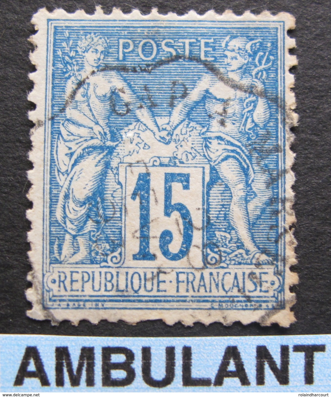 LOT GD/V103 - SAGE Type II N°90 - CACHET AMBULANT : GAP à MARSEILLE - 1876-1898 Sage (Type II)