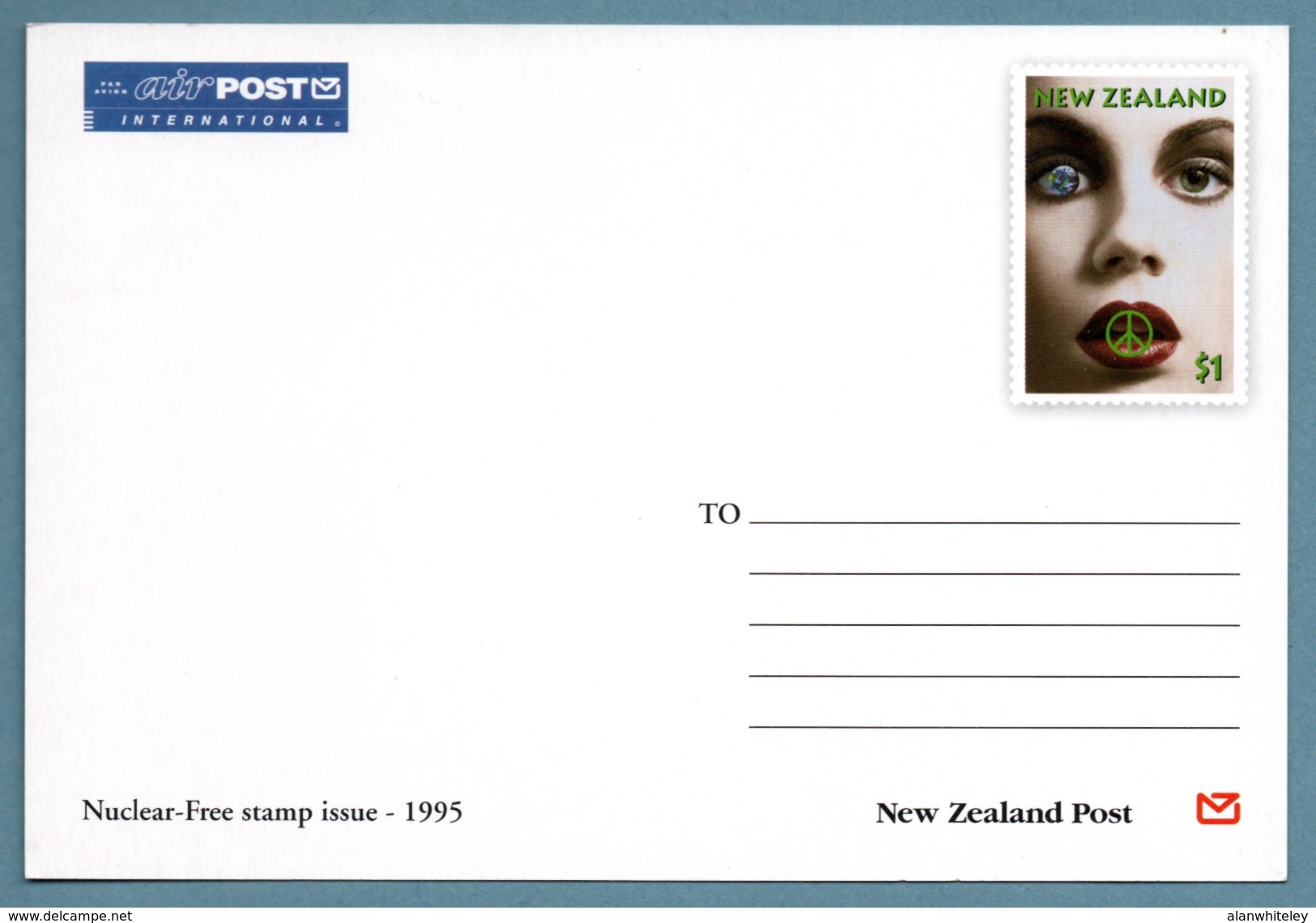 NEW ZEALAND 1995 Nuclear Disarmament: Postcard MINT/UNUSED - Postal Stationery