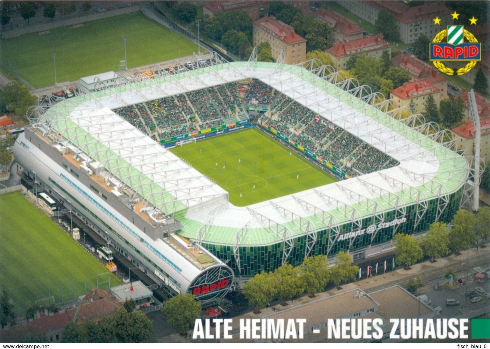 AK Allianz-Stadion Postkarte SK Rapid Wien Gerhard-Hanappi Hütteldorf Österreich Austria Autriche Football SCR Stade - Fussball