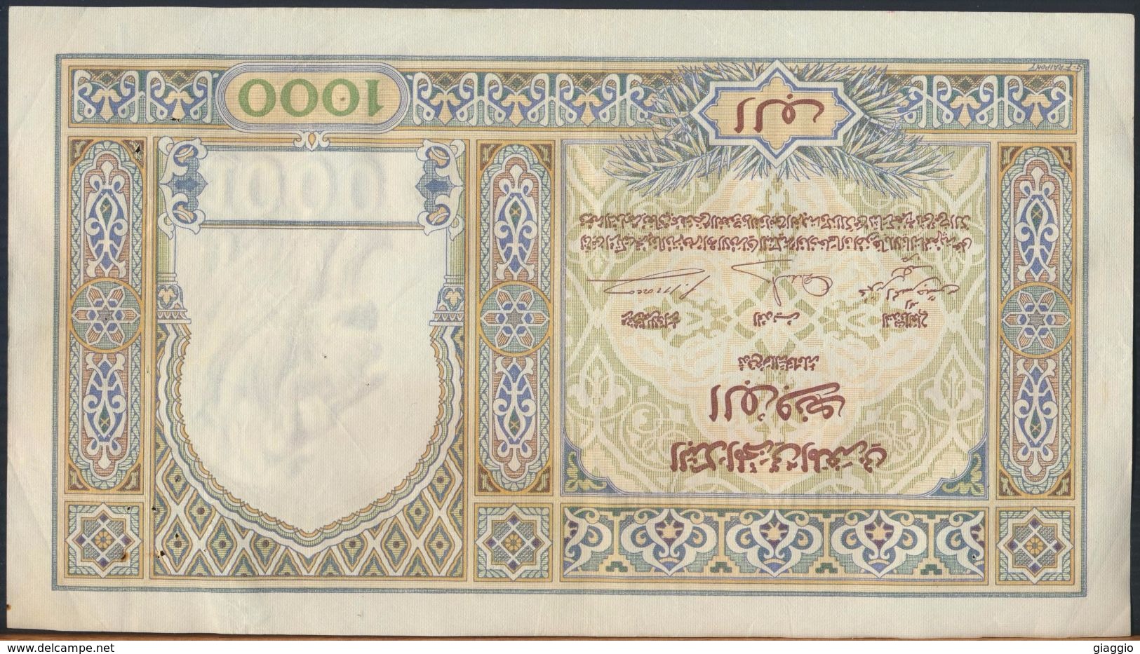 °°° MAROC MOROCCO - 1000 FRANCS 5/5/1938 °°° - Marocco