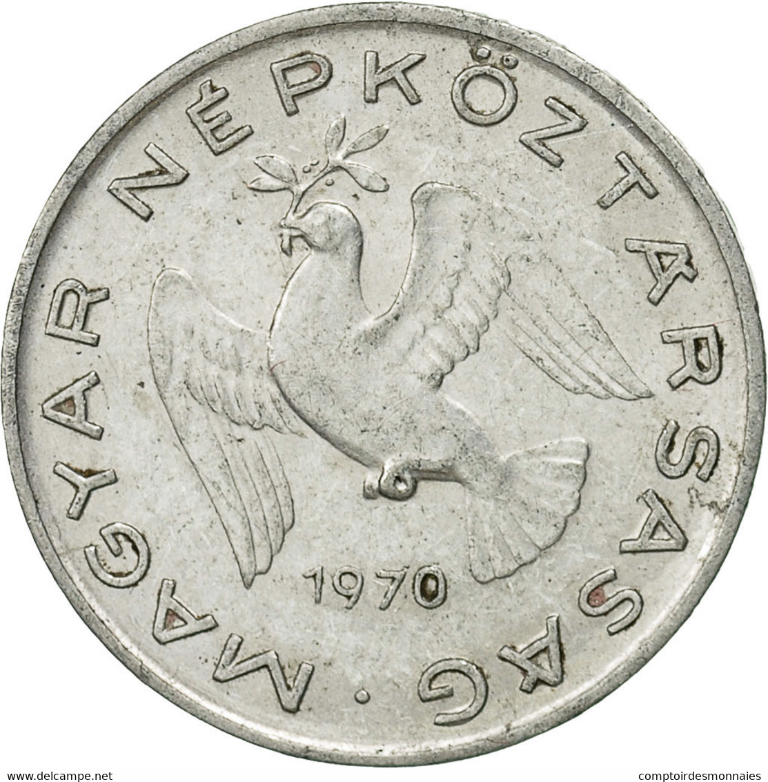 Monnaie, Hongrie, 10 Filler, 1970, Budapest, TTB, Aluminium, KM:572 - Hongrie