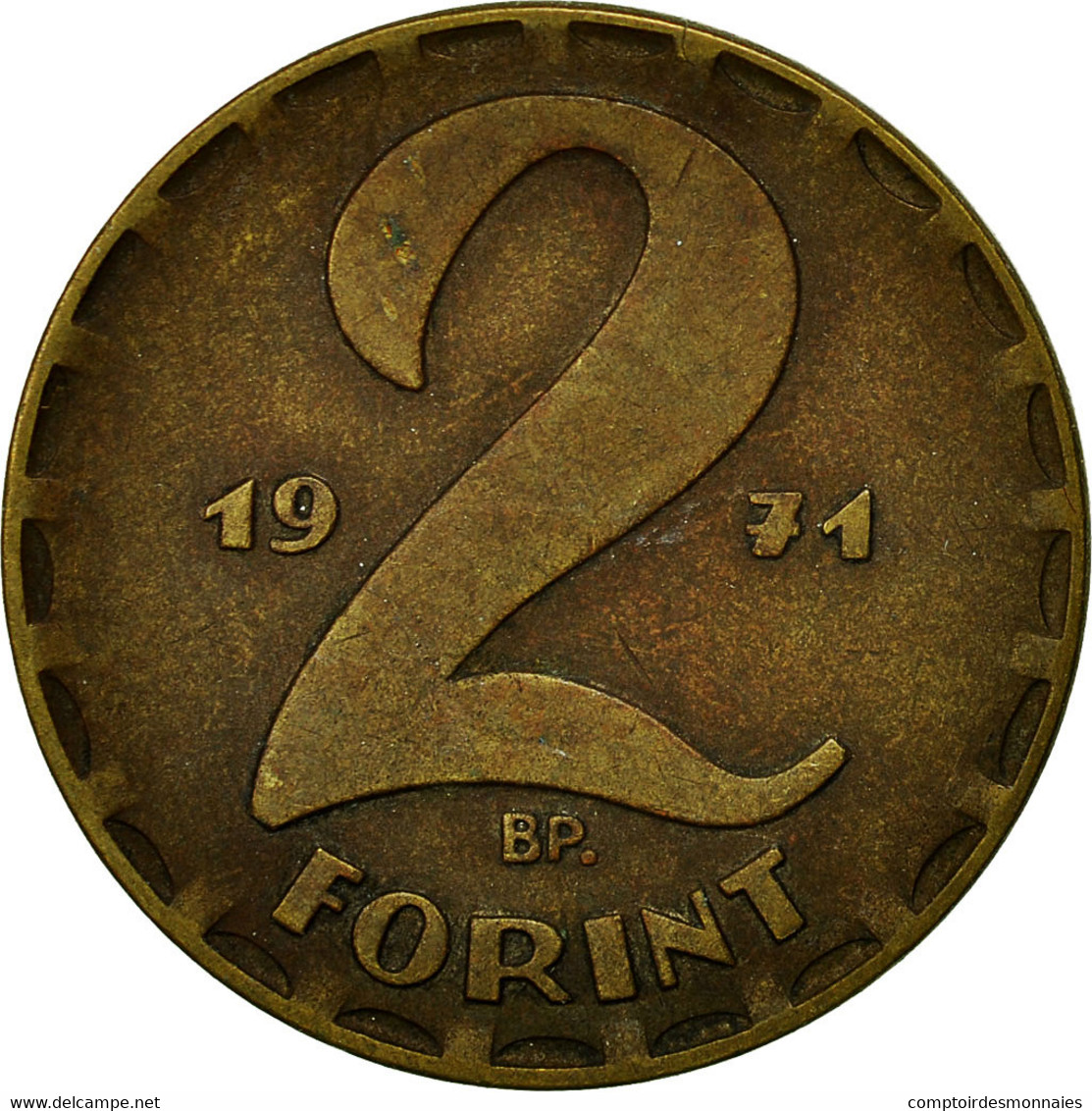 Monnaie, Hongrie, 2 Forint, 1971, Budapest, TTB, Laiton, KM:591 - Hongrie