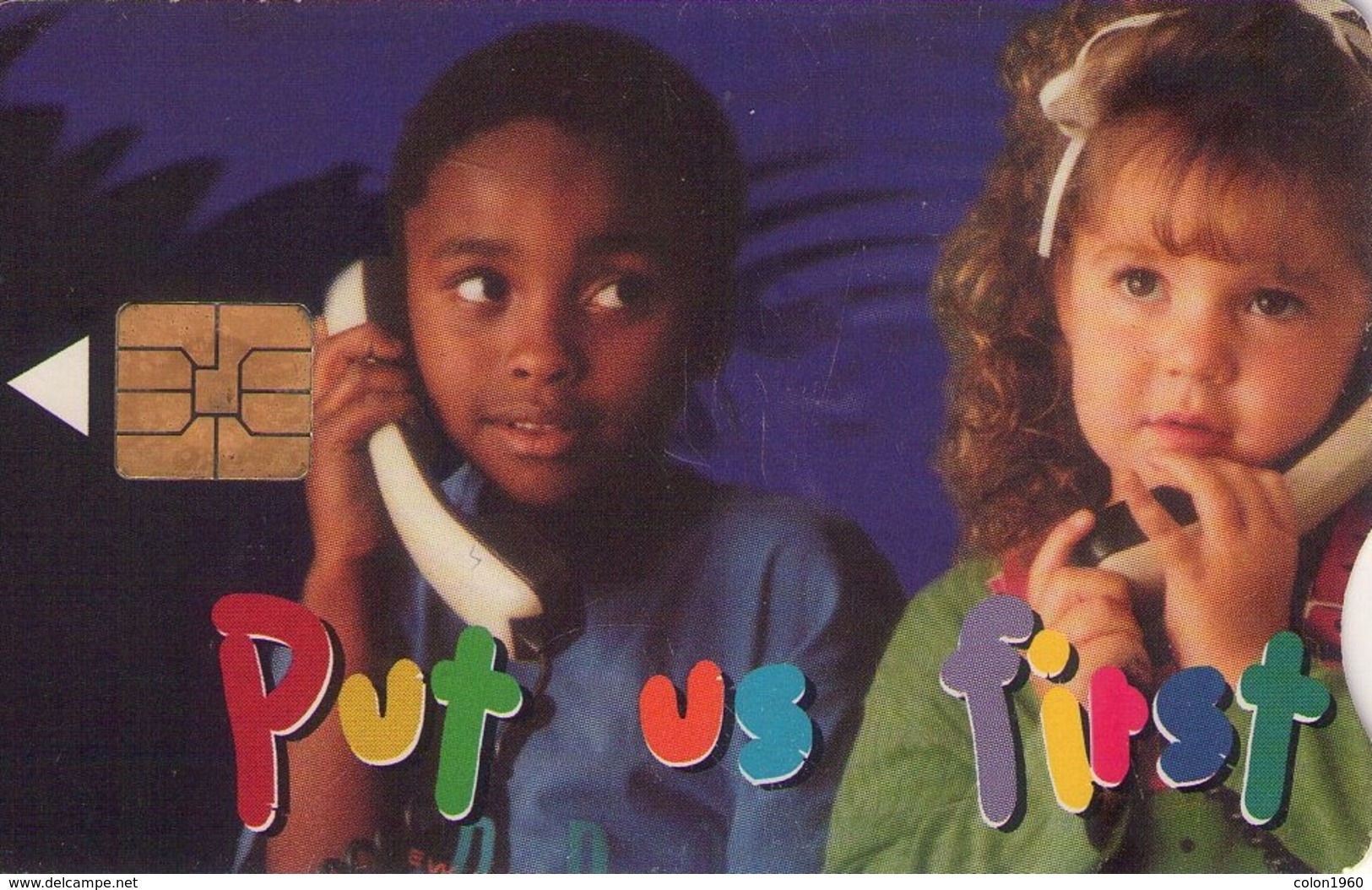 SURAFRICA. SAF-127. Put Us First - Children On Phone. 15R. 1999. (493) - South Africa