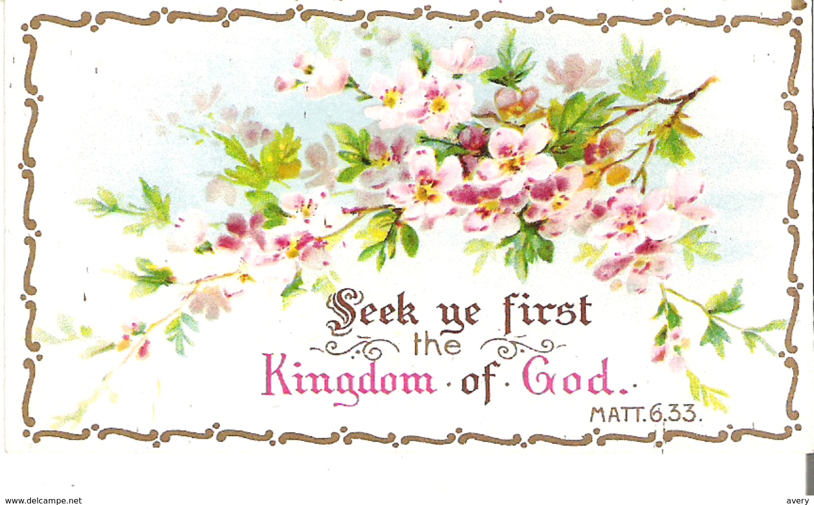 Seek Ye First The Kingdom Of God.  Matt. 6.33. - Imágenes Religiosas