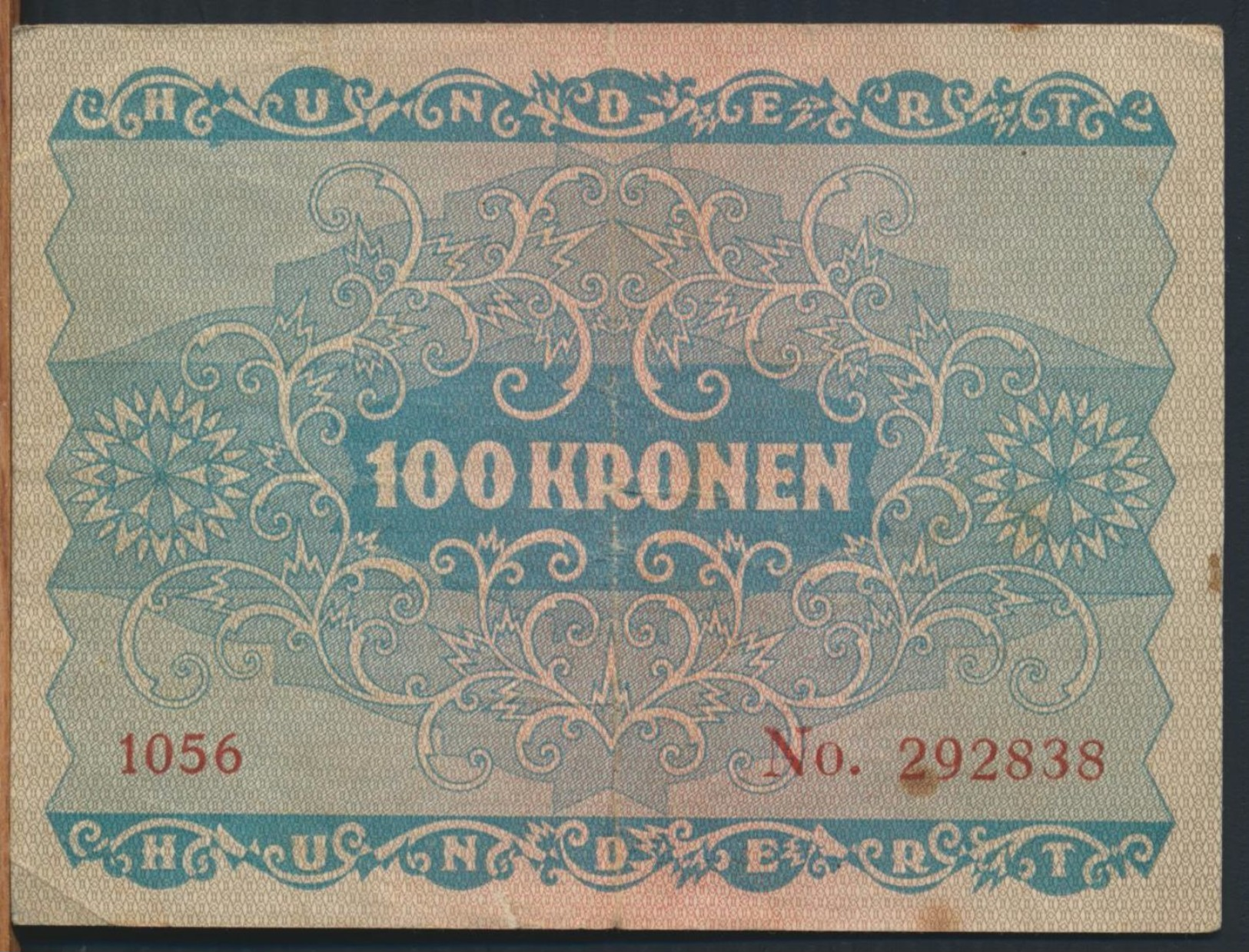 °°° AUSTRIA - 100 KRONEN 1922 °°° - Austria