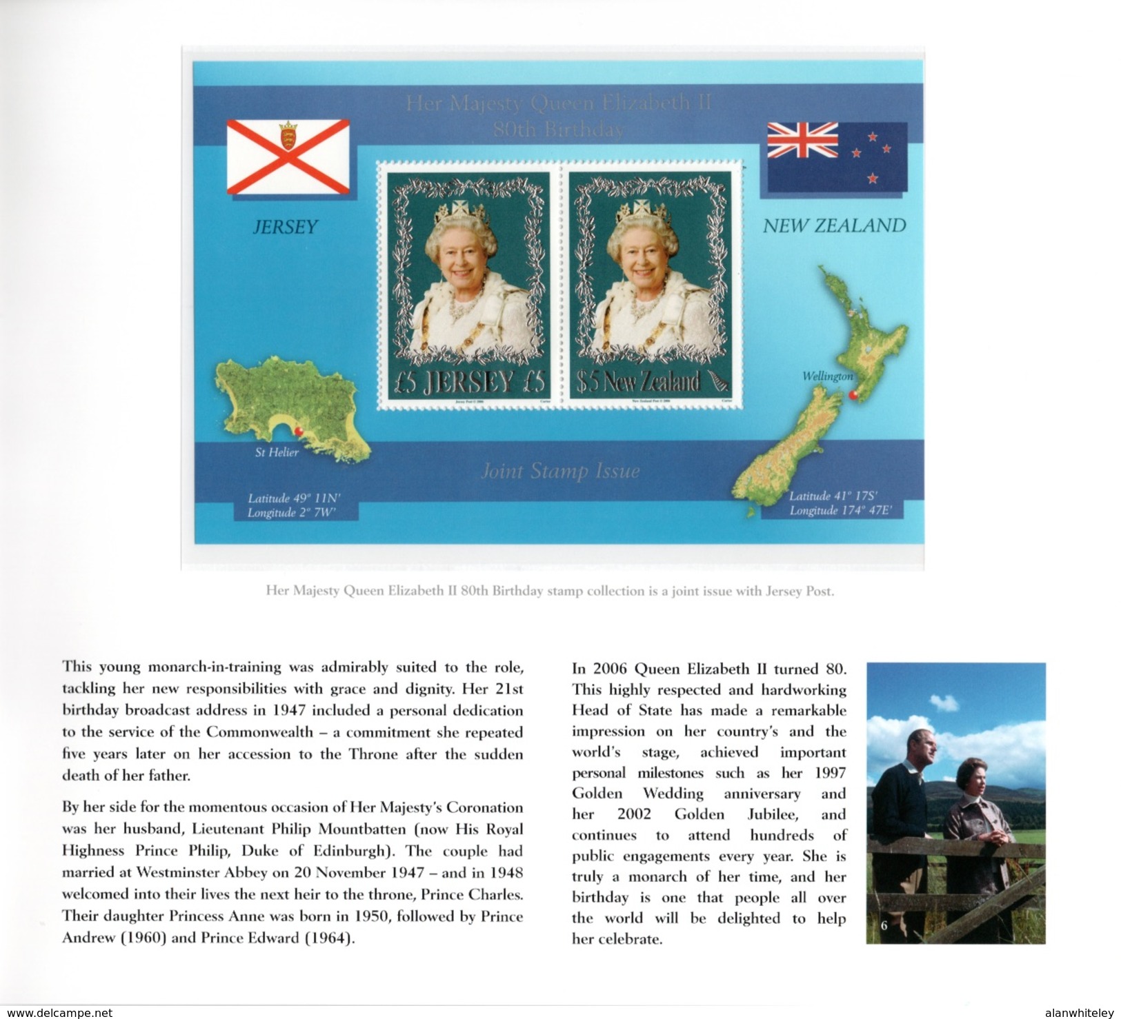 NEW ZEALAND 2006 80th Birthday Of Queen Elizabeth II: Presentation Pack - Presentation Packs