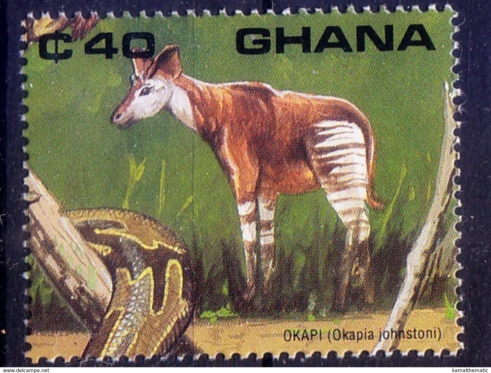 Ghana MNH, Okapi, Wild Animals - Other & Unclassified