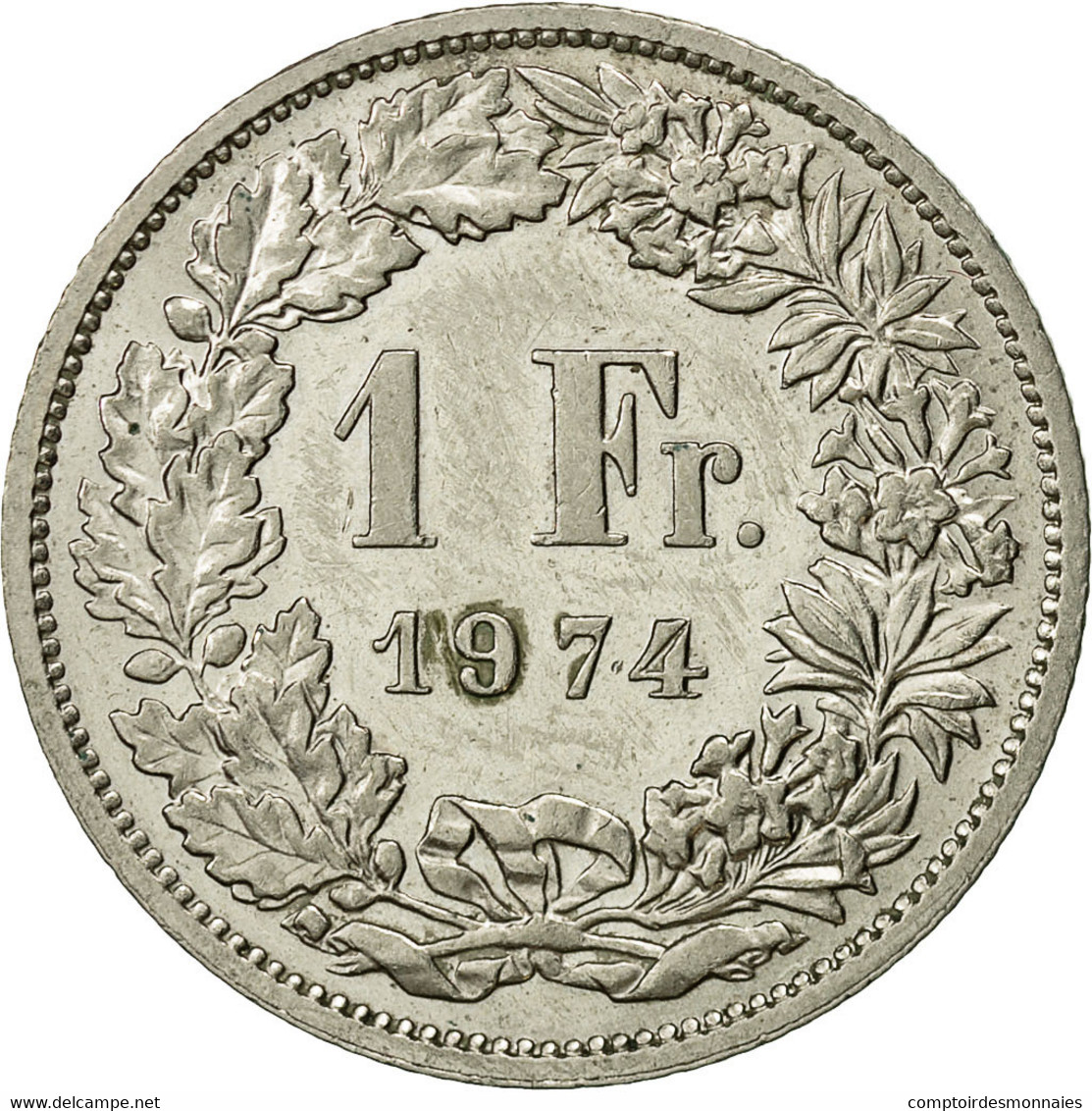 Monnaie, Suisse, Franc, 1974, Bern, SUP, Copper-nickel, KM:24a.1 - Otros & Sin Clasificación