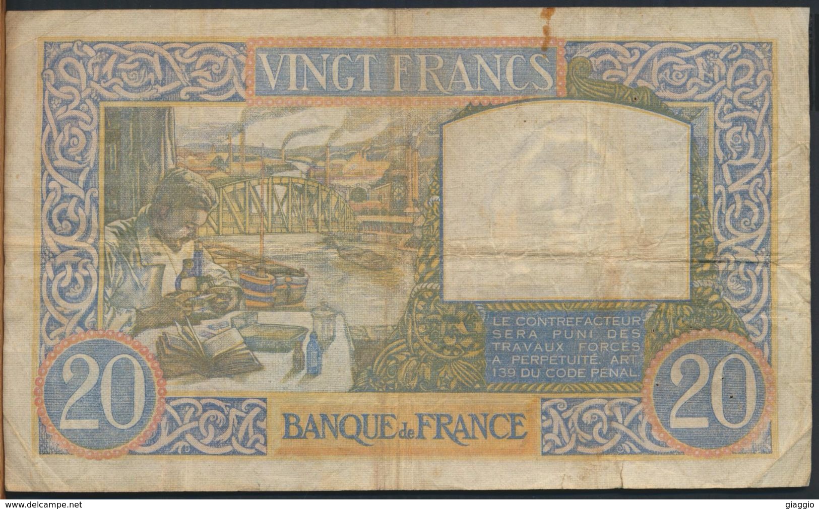 °°° FRANCE - 20 FRANCS 6/6/1940 °°° - 20 F 1939-1942 ''Science Et Travail''