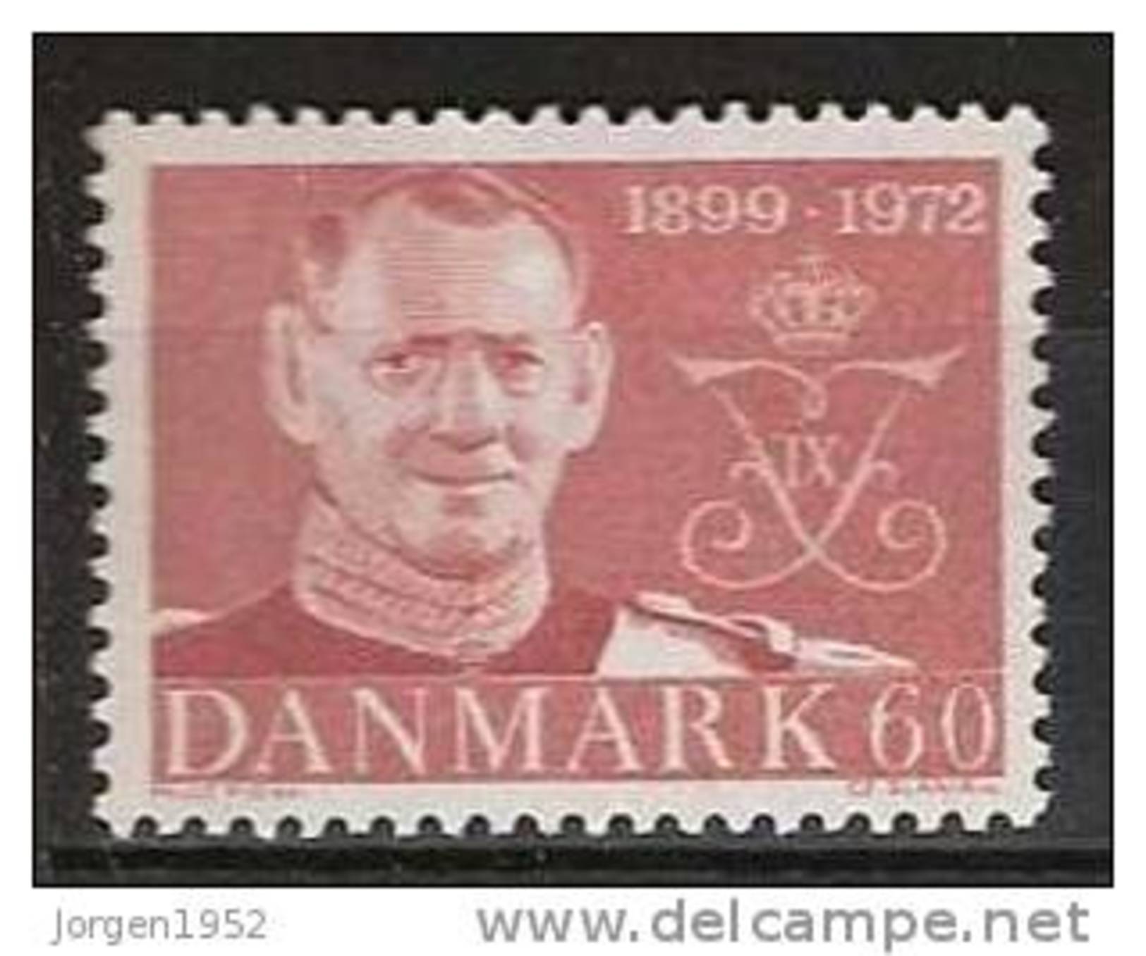 DENMARK UNUSED STAMPS FROM 1972 AFA: 522 - Ongebruikt