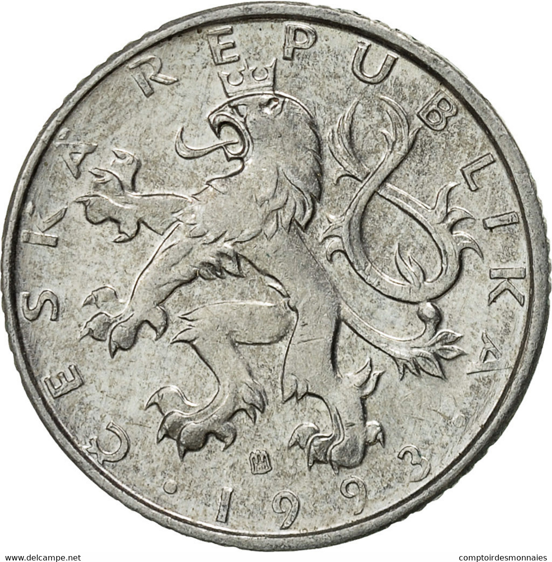 Monnaie, République Tchèque, 50 Haleru, 1993, TTB+, Aluminium, KM:3.1 - Czech Republic