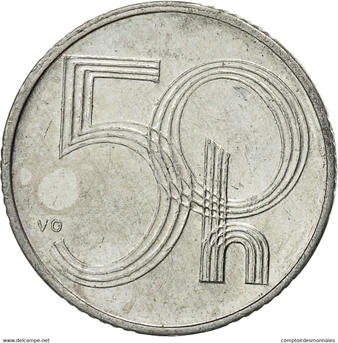 Monnaie, République Tchèque, 50 Haleru, 1993, TTB+, Aluminium, KM:3.1 - Czech Republic