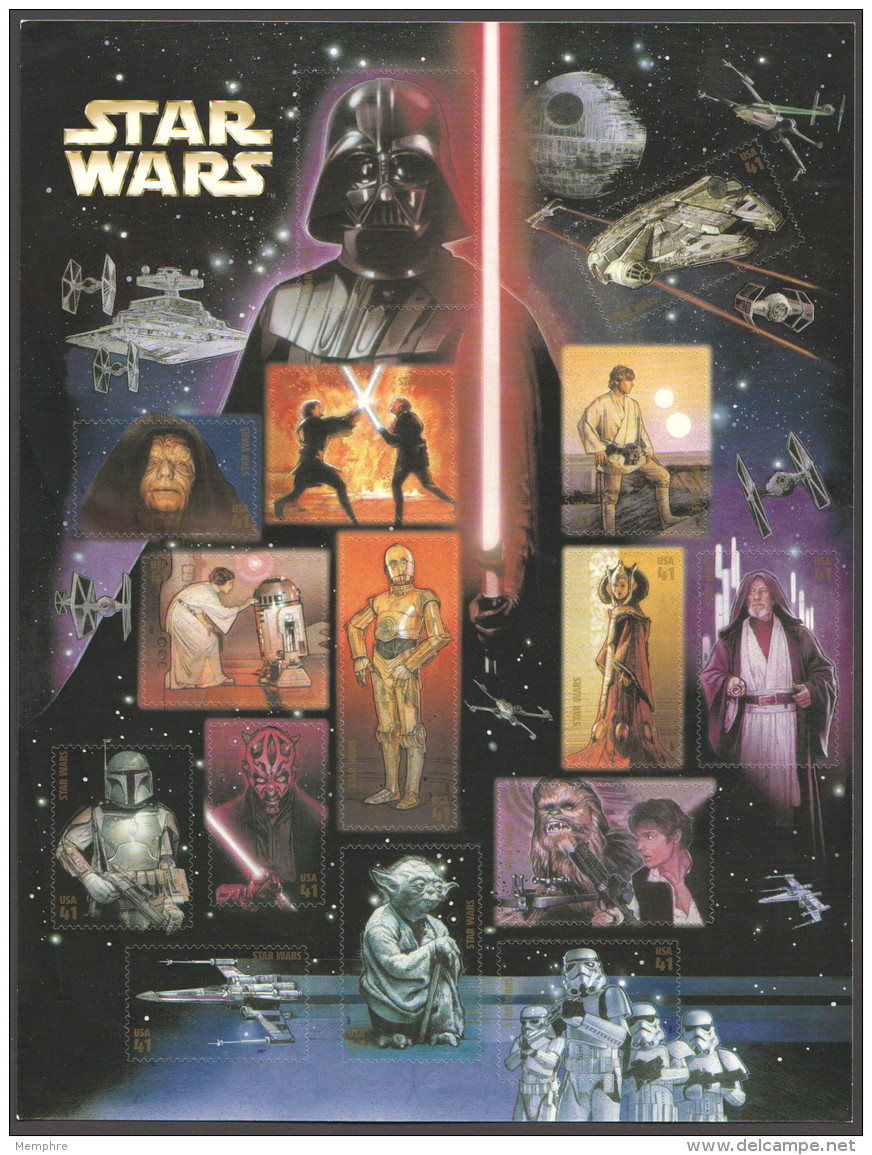 Feuille Star Wars  30è Anniversaire  15 Timbres - Nuovi