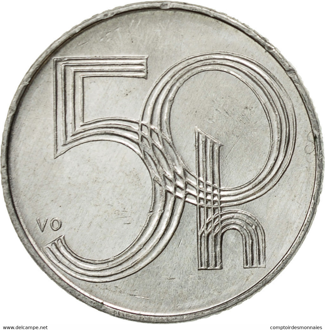 Monnaie, République Tchèque, 50 Haleru, 1995, TTB, Aluminium, KM:3.1 - Czech Republic