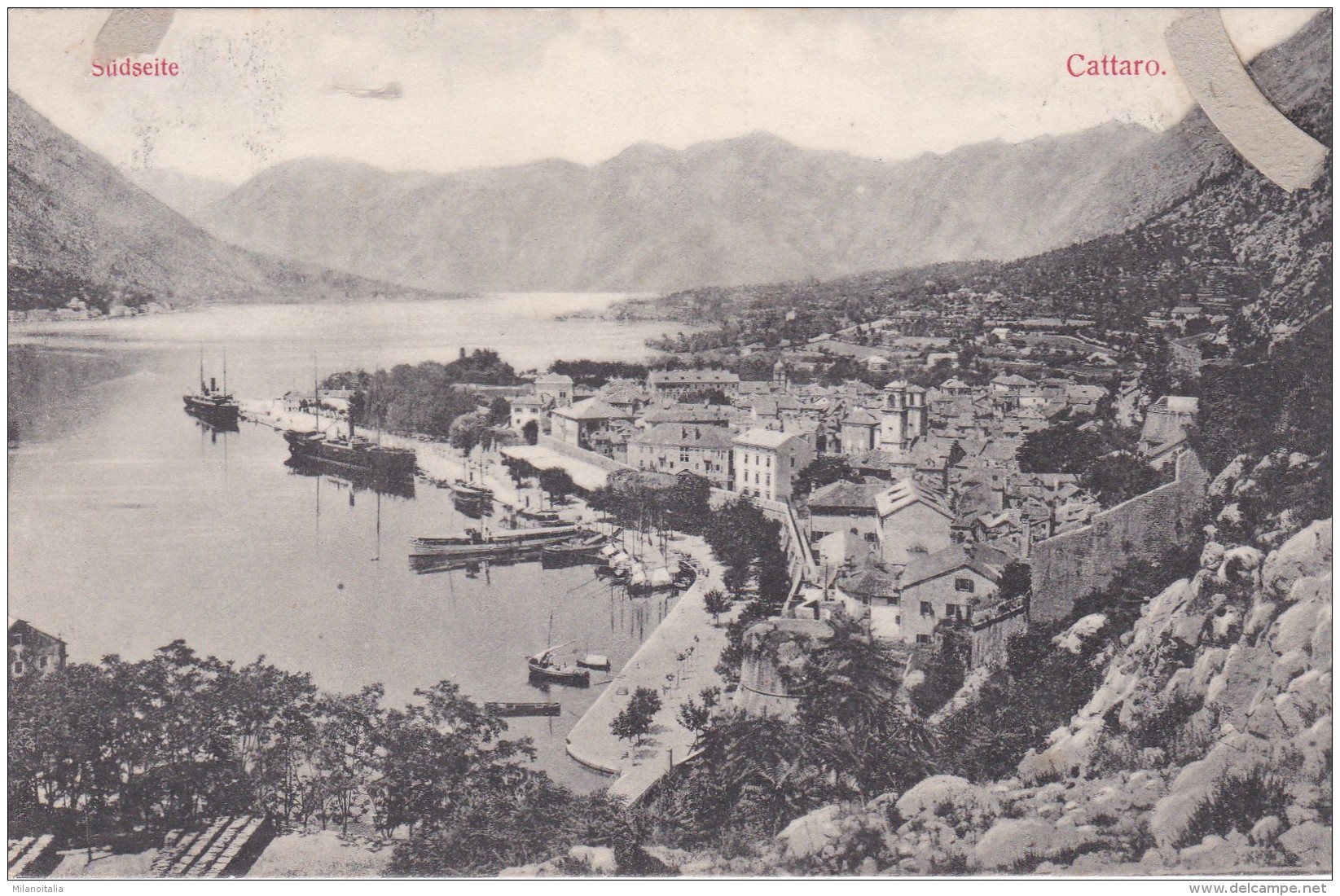 Kotor - Cattaro - Südseite * Karte Von 1909 - Montenegro