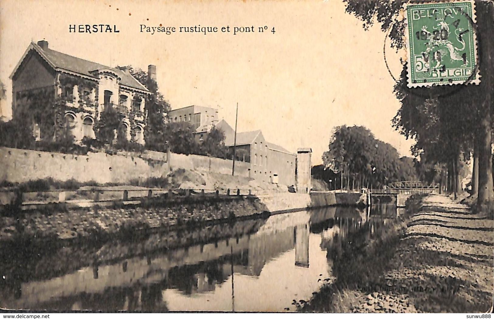 Herstal - Paysage Rustique Et Pont N°4 - Herstal