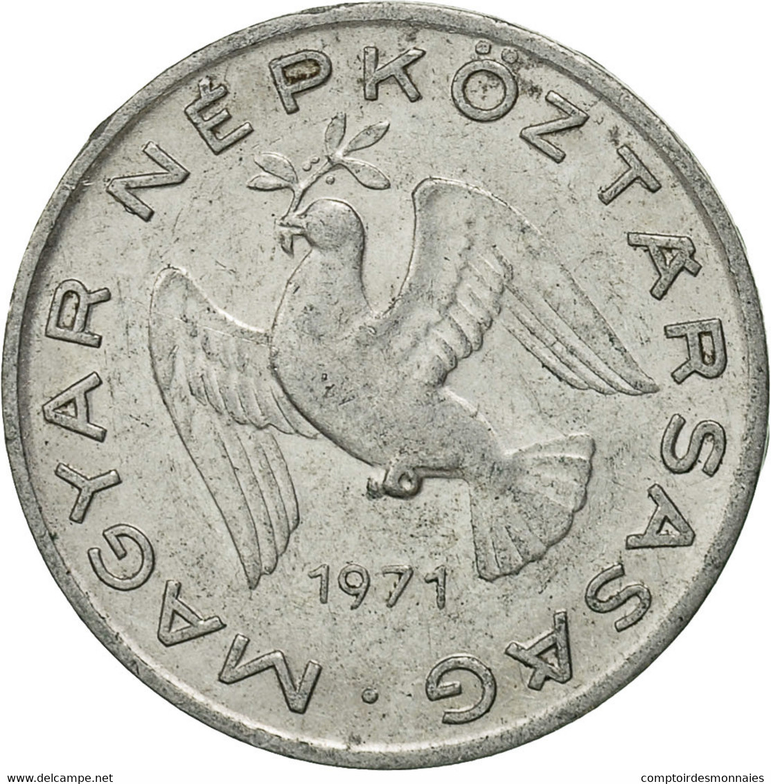 Monnaie, Hongrie, 10 Filler, 1971, Budapest, TTB+, Aluminium, KM:572 - Hungary