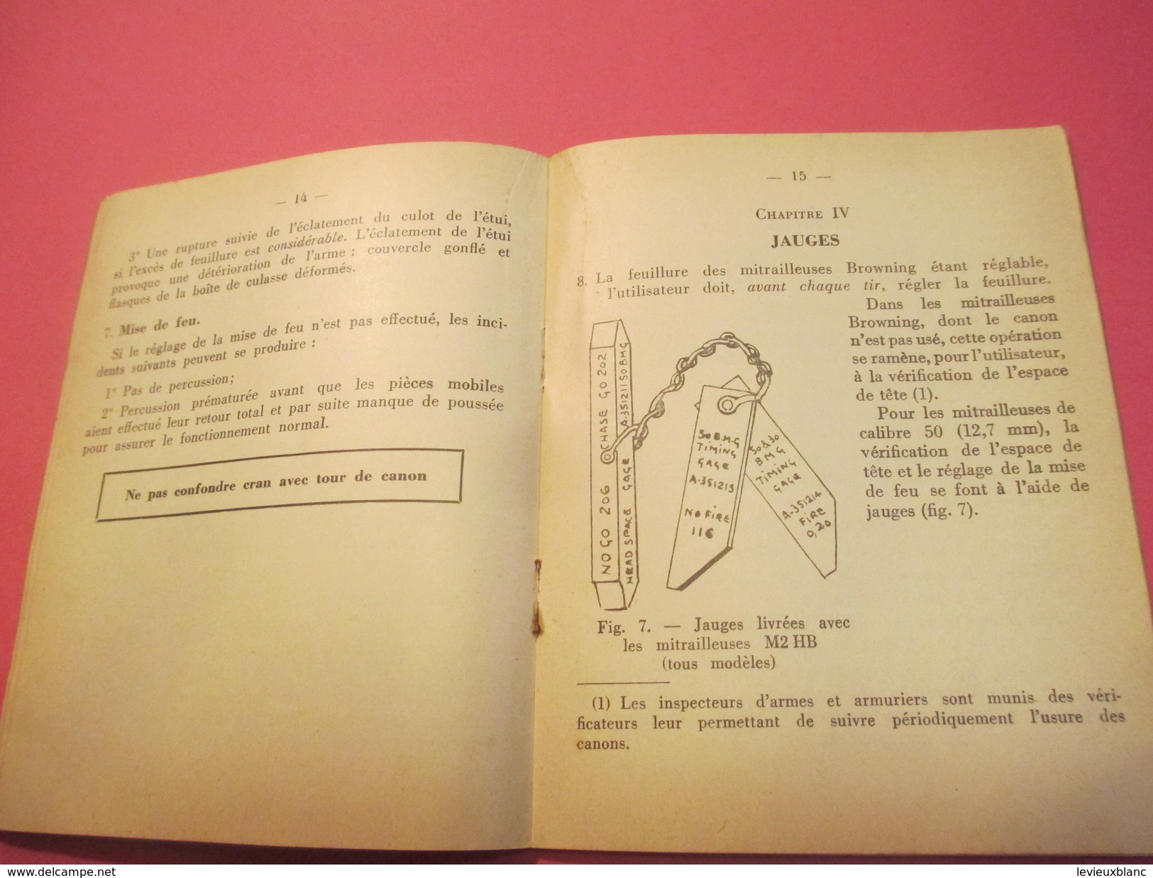 Fascicule/Guide Technique Sur Réglage Des Mitrailleuses BROWNING/Ministère De La Défense Nationale/MAT1033/1955   VPN113 - Andere & Zonder Classificatie