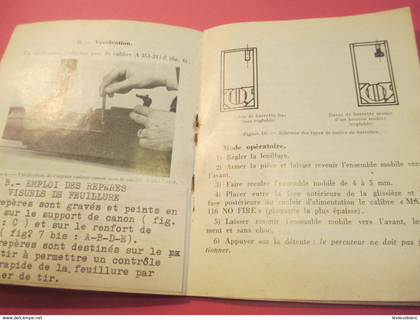 Fascicule/Guide technique sommaire de la  mitrailleuse Américaine  BROWNING/Ministère des Armées/MAT1044/1966  VPN115