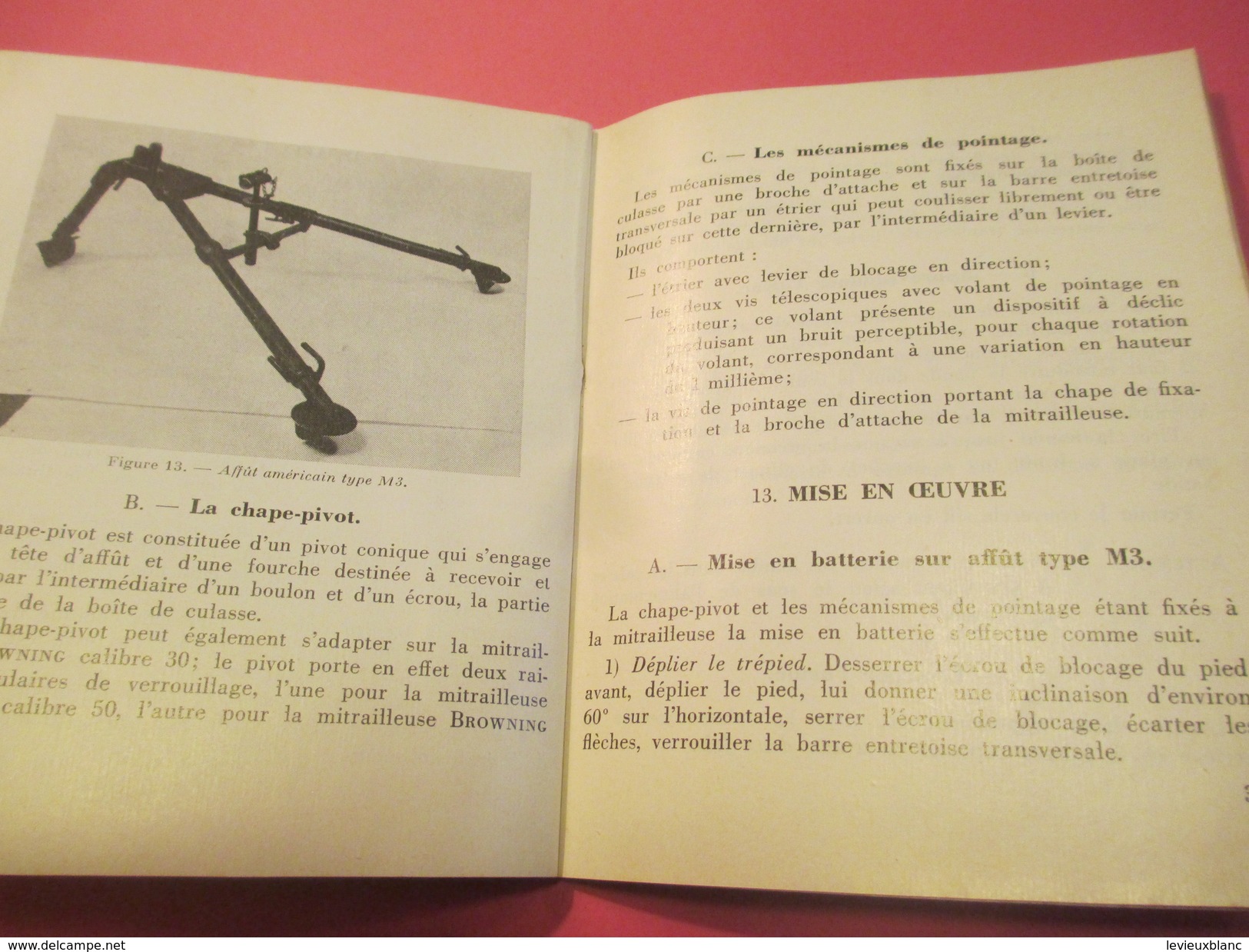 Fascicule/Guide technique sommaire de la  mitrailleuse Américaine  BROWNING/Ministère des Armées/MAT1044/1966  VPN115