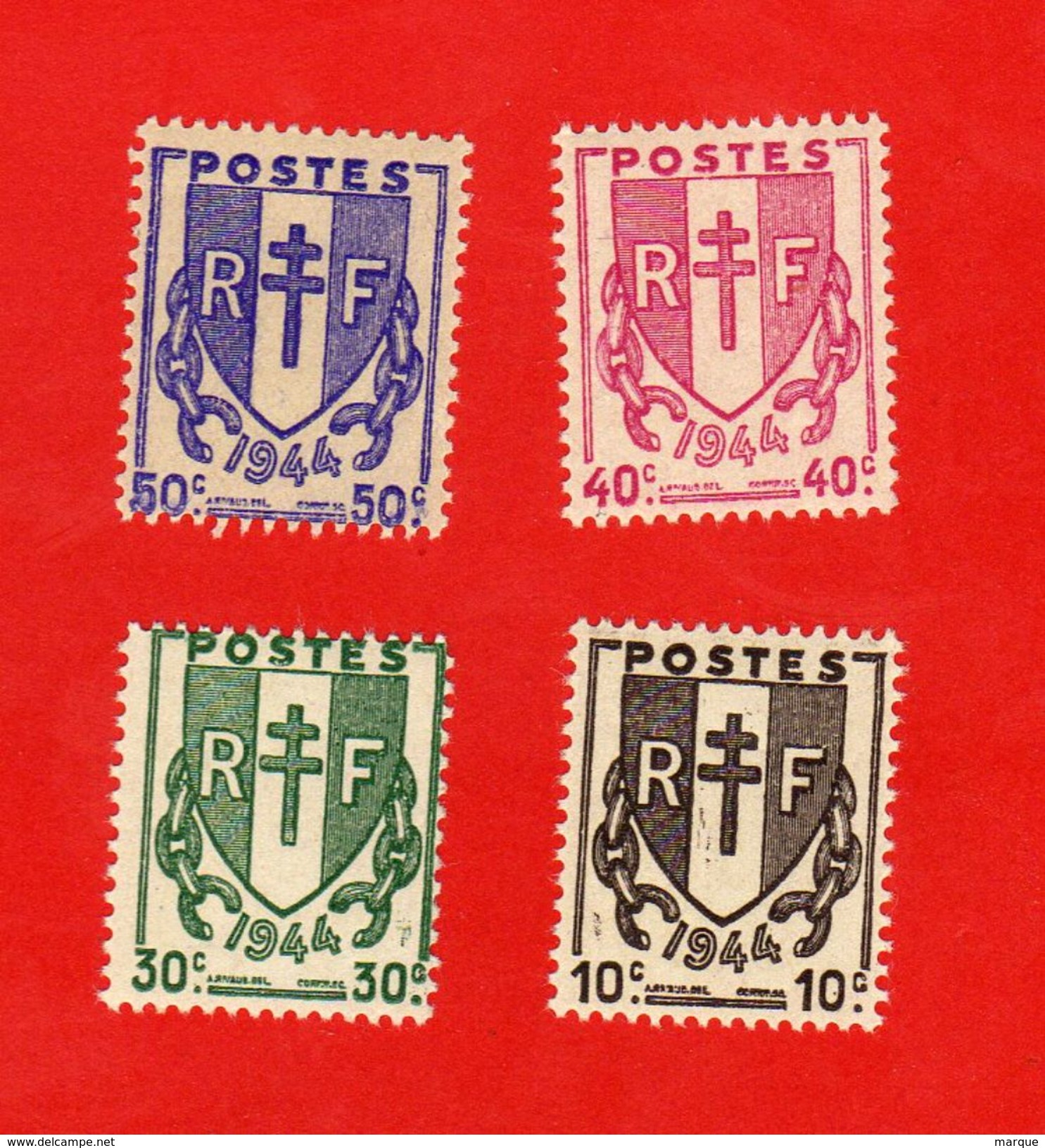 Lot De 4 Timbres FRANCE Neufs Xx - Collections