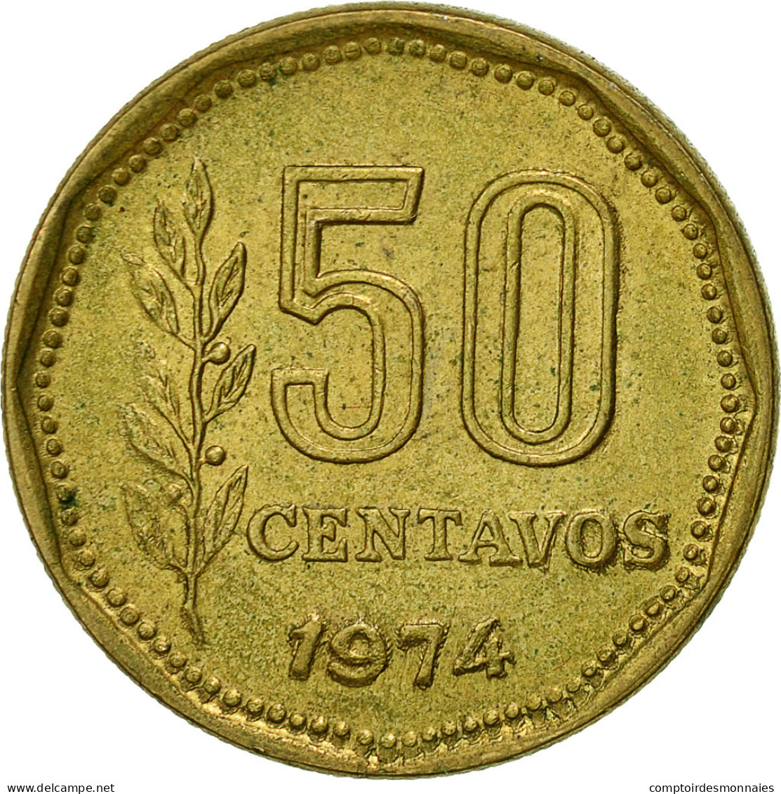 Monnaie, Argentine, 50 Centavos, 1974, TTB+, Aluminum-Bronze, KM:68 - Argentina