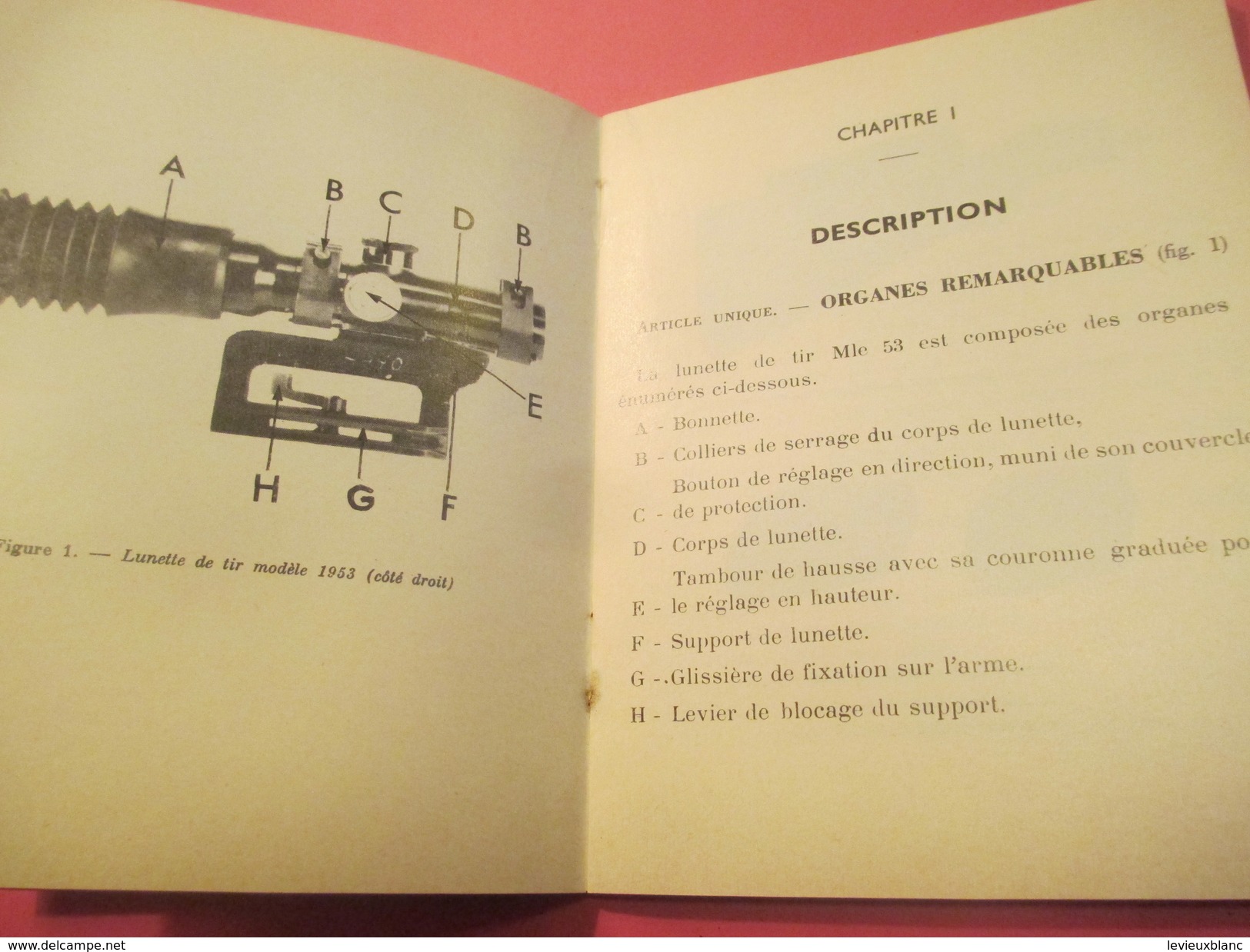 Fascicule/Guide techn/Lunette de Tir Modèle 1953 pour Fusil semi-automatique/Ministère d'Etat /MAT1853/1972   VPN119