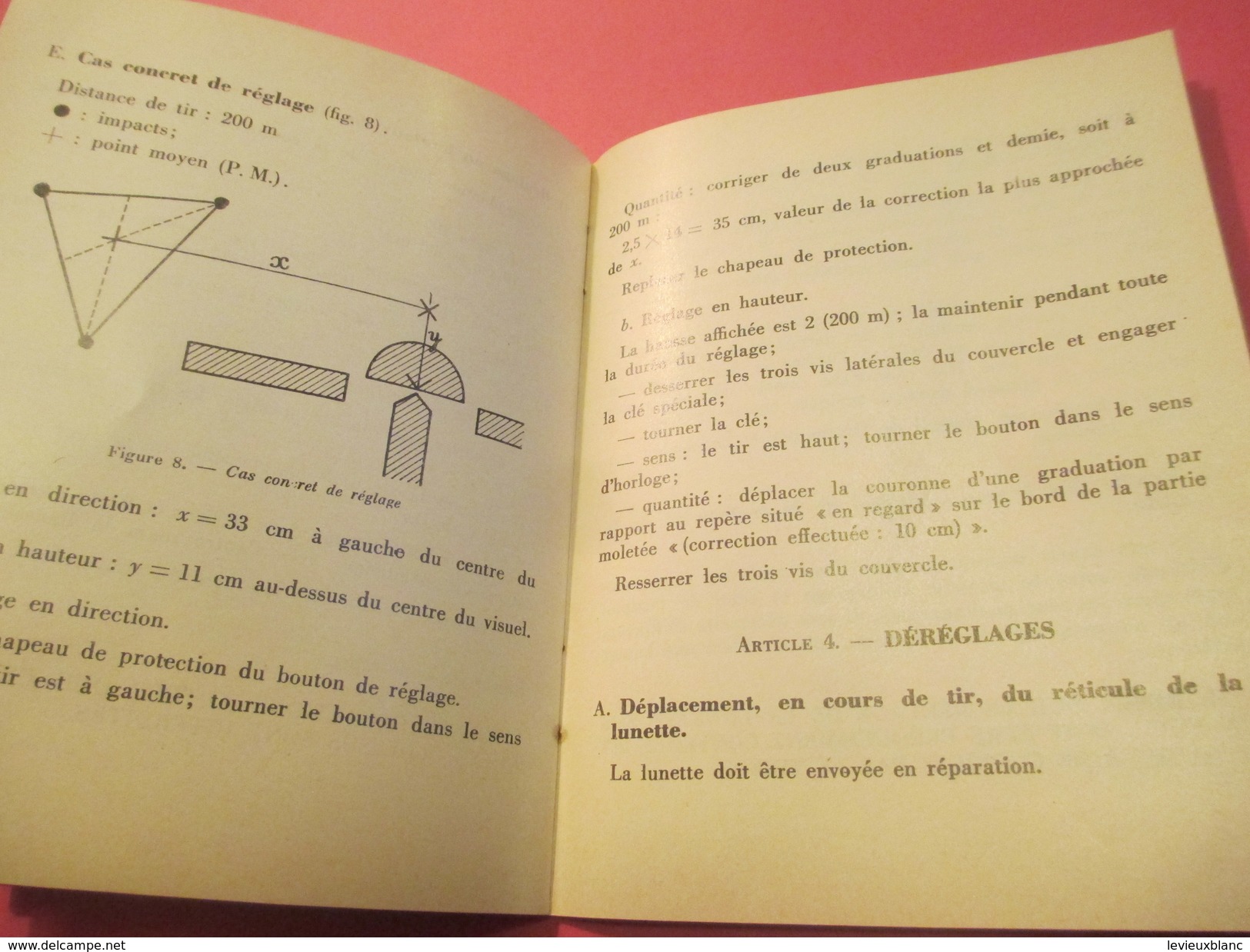 Fascicule/Guide techn/Lunette de Tir Modèle 1953 pour Fusil semi-automatique/Ministère d'Etat /MAT1853/1972   VPN119