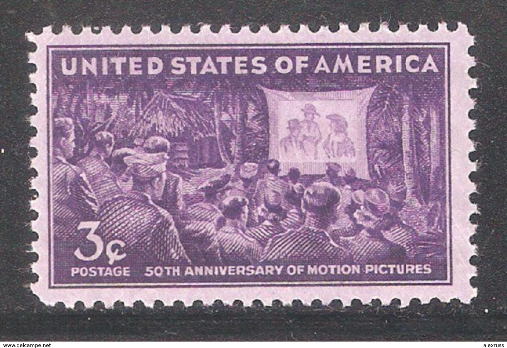 US 1944, Motion Picture, 50th Anniversary, Scott # 926, VF MNH**OG (SL-1) - Unused Stamps