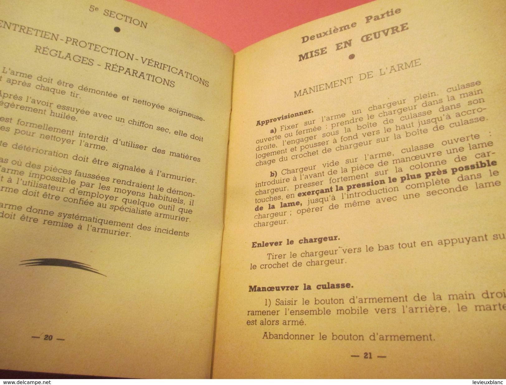 Fascicule/Guide technique Sommaire / Fusil Semi-Automatique 7,5 mm/Ministère des Armées Terre /MAT1067/1958   VPN120