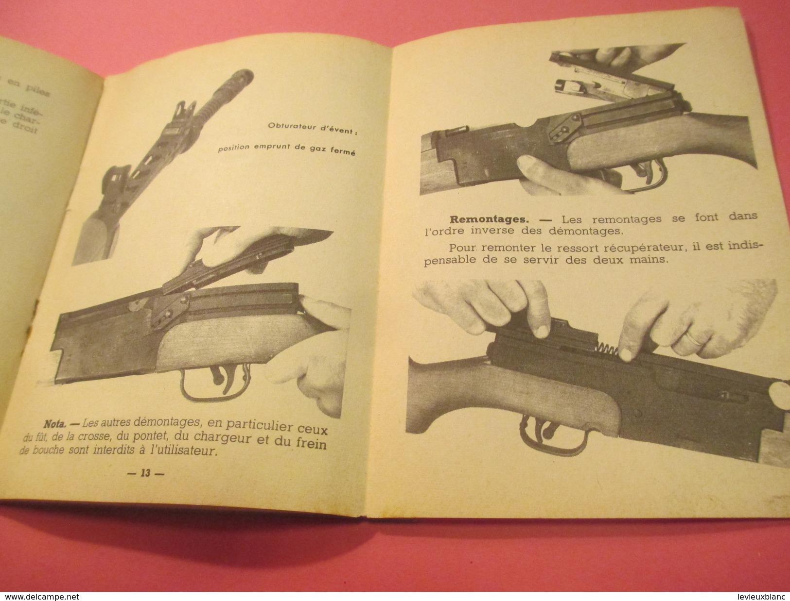 Fascicule/Guide technique Sommaire / Fusil Semi-Automatique 7,5 mm/Ministère des Armées Terre /MAT1067/1958   VPN121