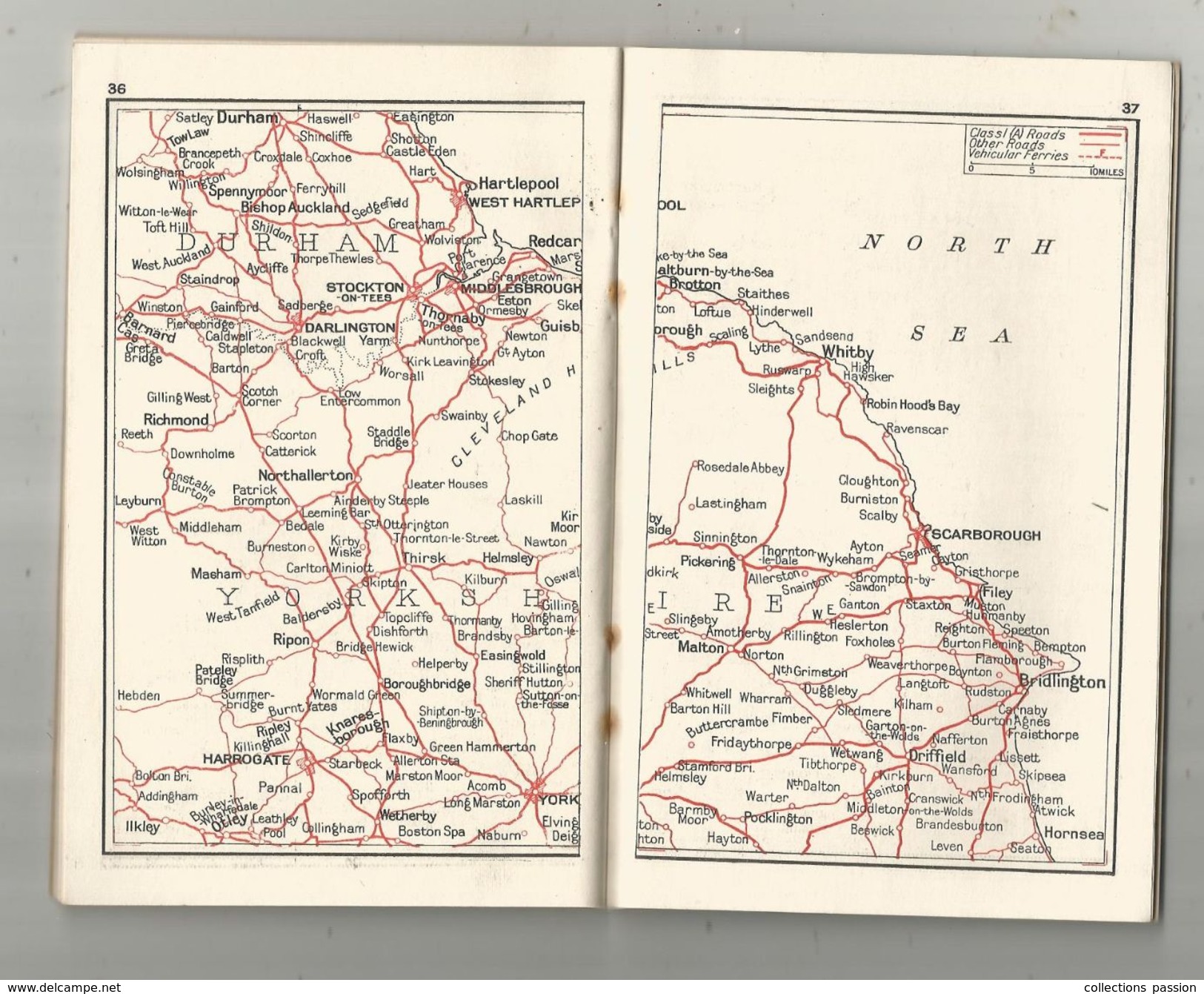 The Pocket ROAD ATLAS Of ENGLAND And WALES , 40 Pages , 3 Scans, Frais Fr : .1.95 E - Roadmaps