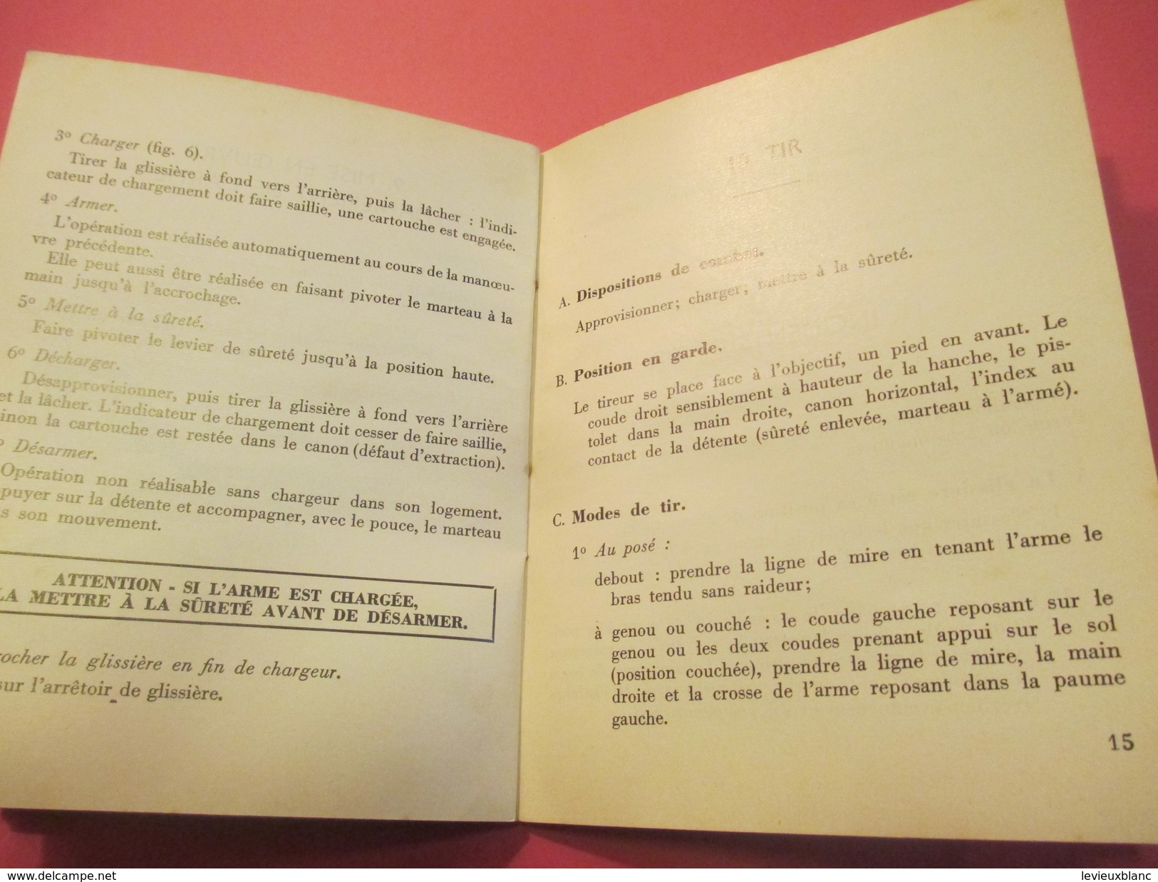 Fascicule/Guide technique Sommaire/PISTOLET Automatique de 9 mm Modèle 1950/Ministère des Armées/MAT1066/1963   VPN116