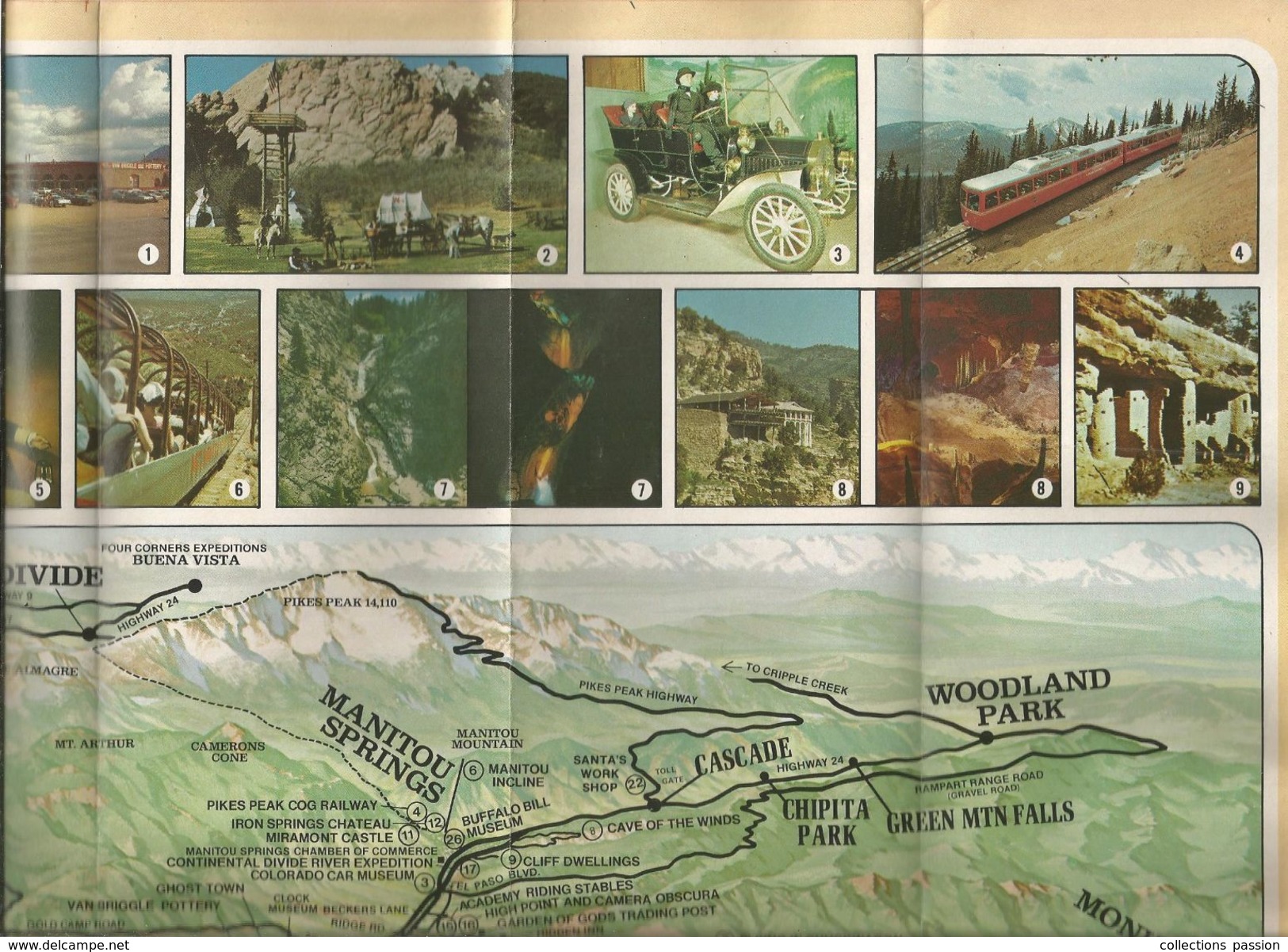 Dépliant Touristique , Etats Unis , Colorado , Pikes ,Peak , 24 Pages , 3 Scans, Frais Fr : .1.95 E - Reiseprospekte