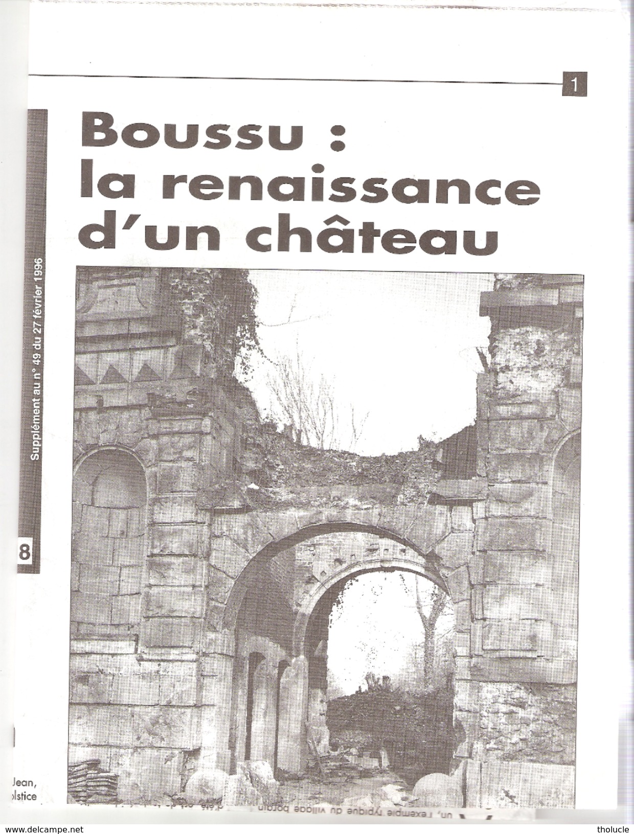 Saint-Ghislain-Quiévrain (Boussu-Wasmes)-Carte IGN-45/5-6-1/25000+texte (régionalisme)-edit.Vers L'Avenir-1996 - Topographical Maps