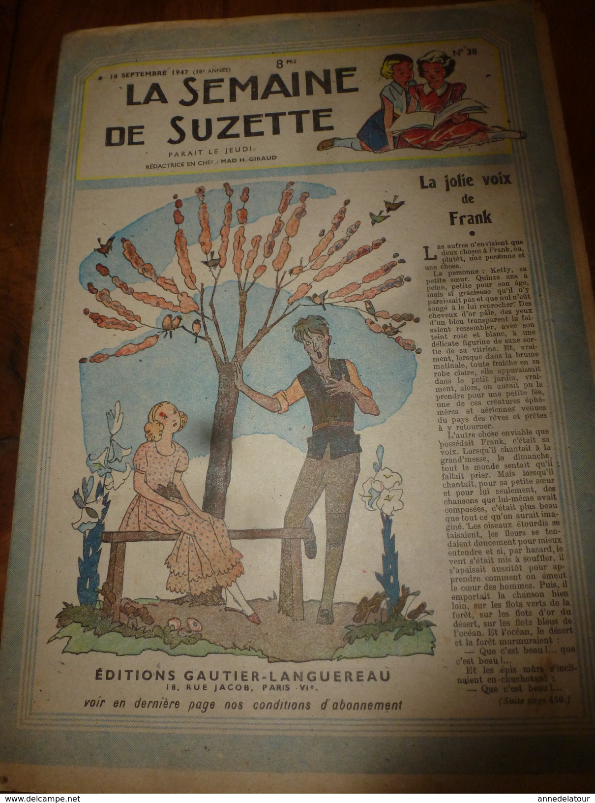 1947 LSDS :Plaisirs Et Chants Des Petites Filles De Russie ;La Jolie Voix De Frank Ou Bien La Vie De Sa Soeur Ketty ;etc - La Semaine De Suzette