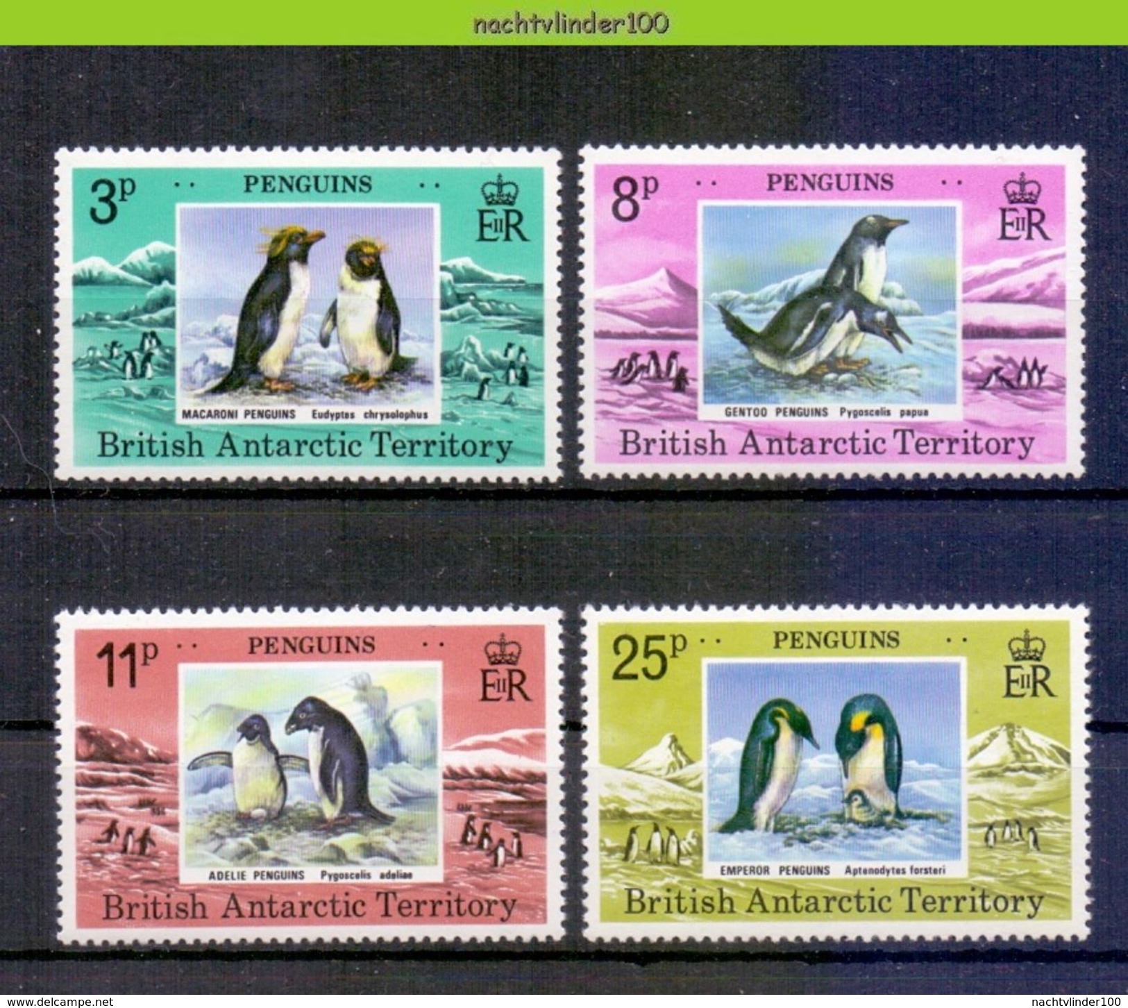 Mza051 FAUNA VOGELS PINGUINS PENGUINS BIRDS VÖGEL AVES OISEAUX BRITISH ANTARCTIC TERRITORY 1979 PF/MNH - Pinguïns & Vetganzen