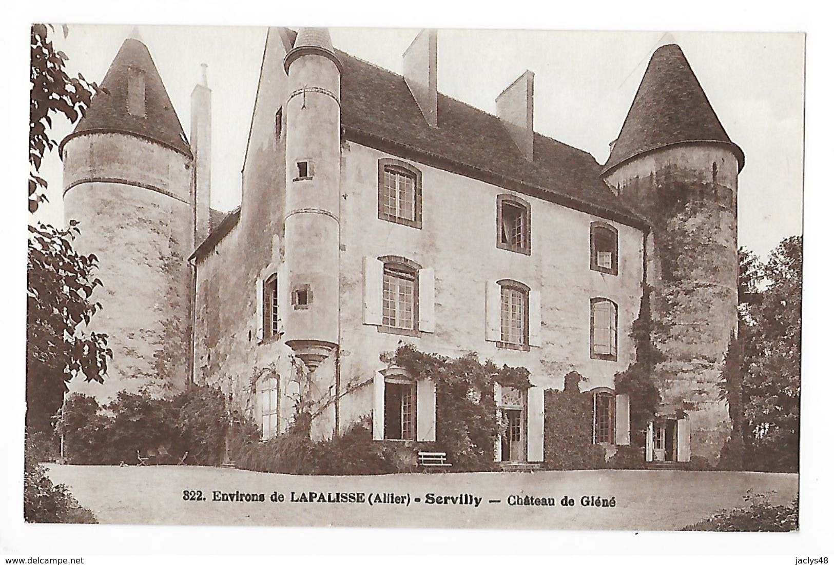 Environs De LAPALISSE  (cpa 03)  Château De Gléné -      - L 1 - Lapalisse